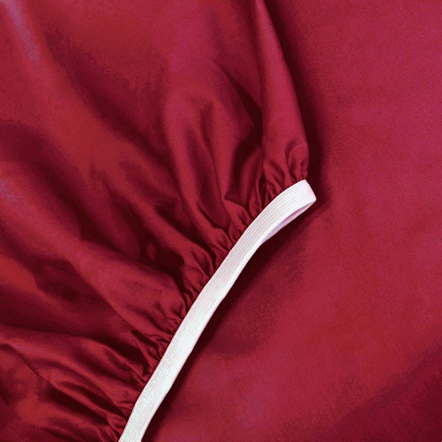 Essina Royale Egyptian Cotton Super King Bed Sheet Set 4Pc, 950 Thread Count, Deep Pocket Super King Sheet, Red image number 2