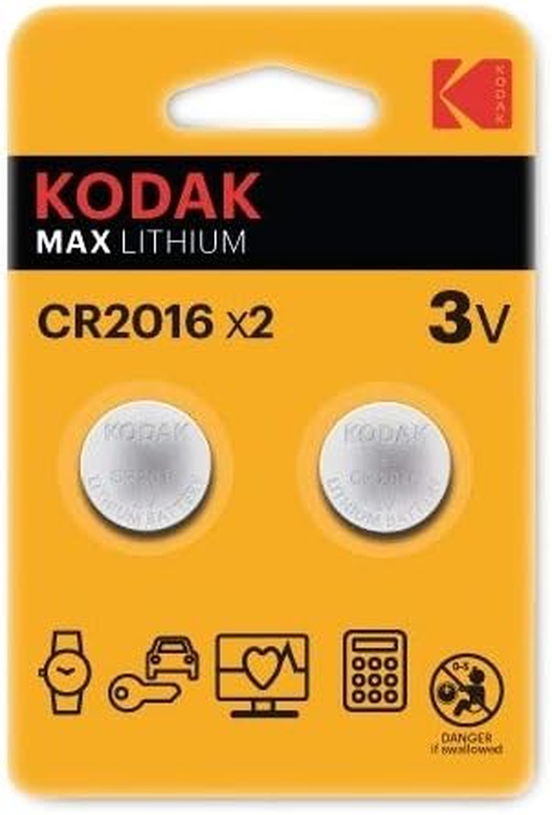 Kodak Max 3V Lithium CR2016 Battery Twin Pack