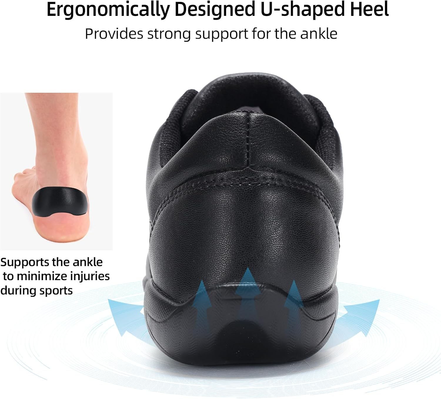 OLORA Cheer Shoes Girls Lightweight Comfortable Dance Cheerleader Sneakers image number 4