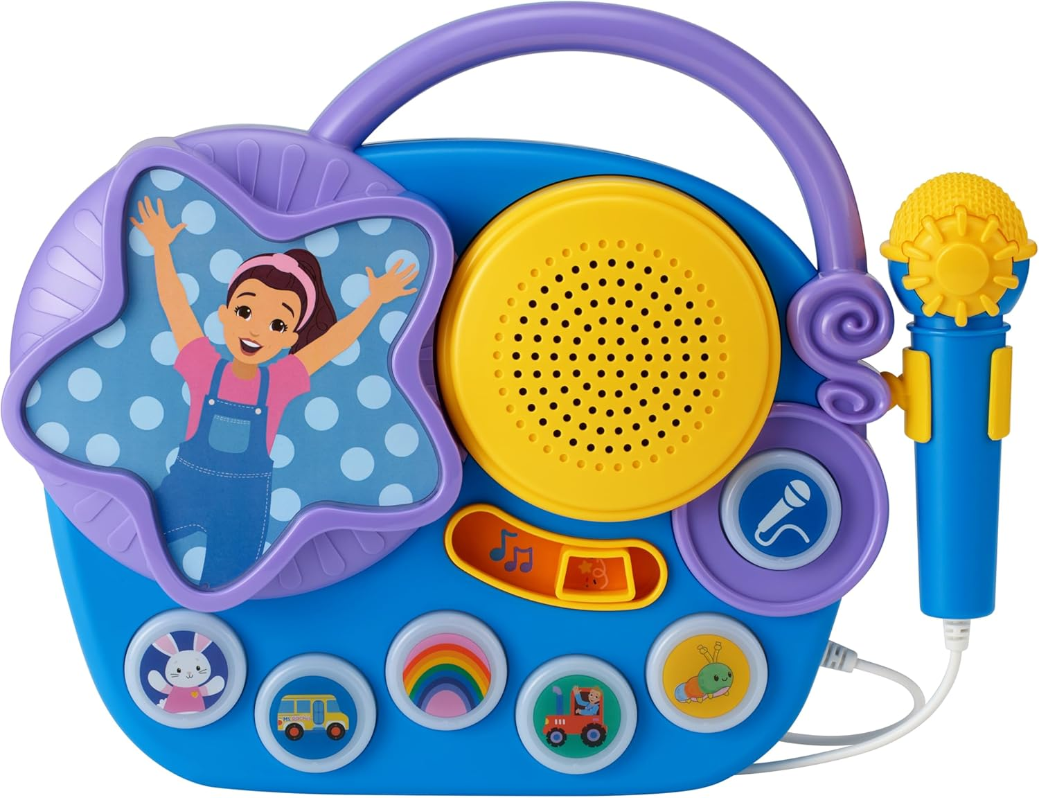 MS Rachel Electronic Learning Boombox, Ages 3+, Educational Sing-Along Toy with Microphone, 30Cm X 7Cm X 28Cm, 710G image number 6