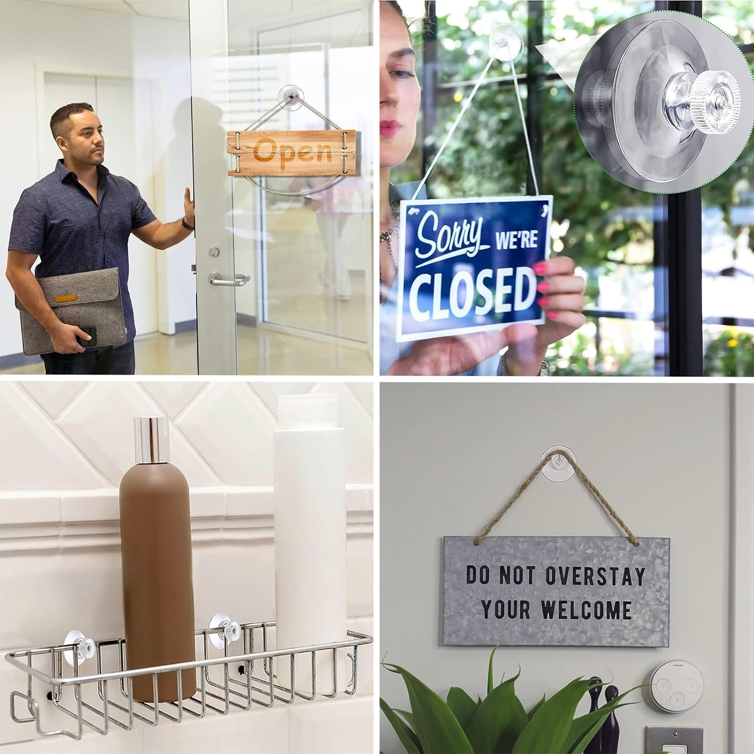 15 PCS Suction Hook,Plastic Suction Pads Hooks 40 Mm,Pvc Screw Plastic Hooks image number 2