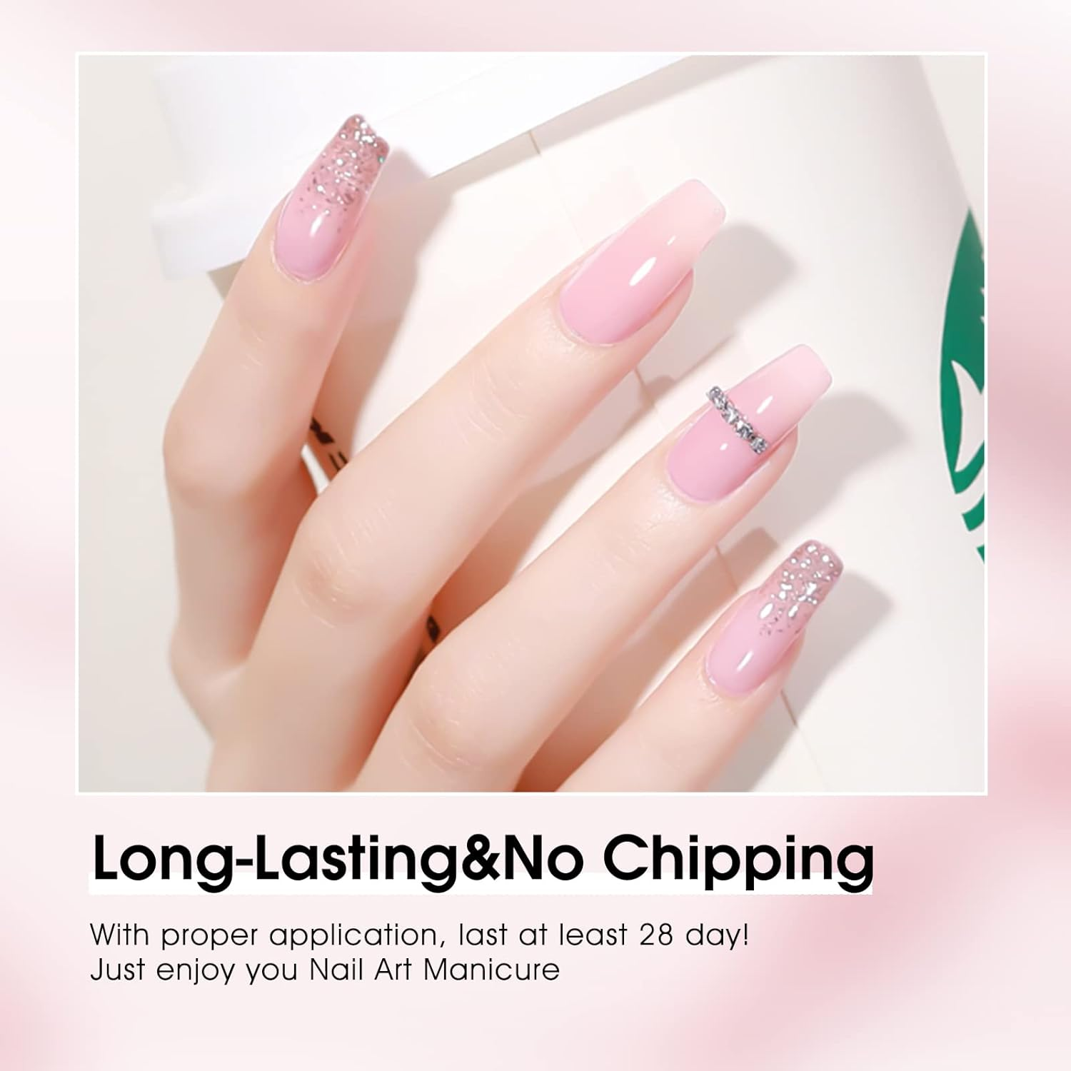 VENALISA Hema-Free Pink Gel Nail Polish Set- 6 Colors Popular Nude Pink Gel Polish Kit, Soak off LED Nail Lamp Light Pink Gel Manicure Kit DIY at Home Salon Gifts for Women Girls image number 5