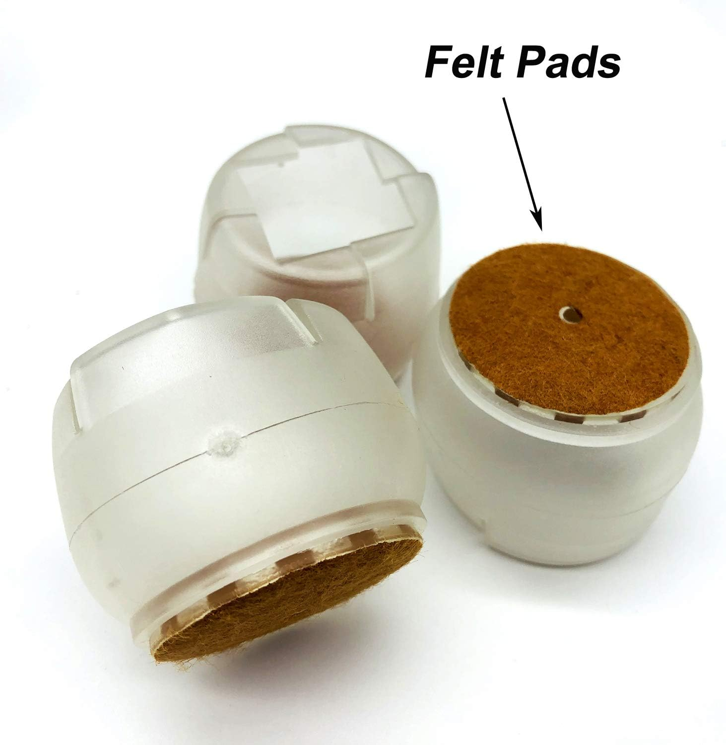 Maydahui 16PCS round Chair Leg Floor Protectors Furniture Silicon Table Feet Covers Prevents Scratches Glides Caps Cups Fit 1-4/5 to 2 Inch （45-50Mm） image number 6