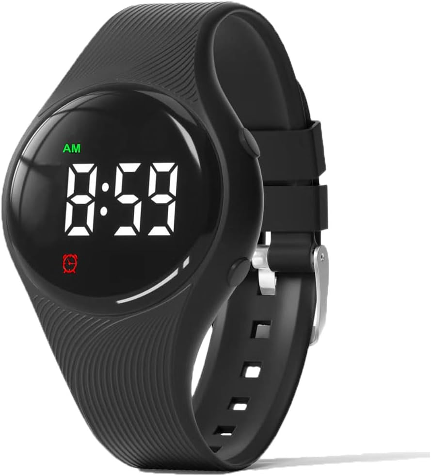 E-Vibra Potty Training Watch - Water Resistant Silent Vibrating Watch - Rechargeable Medical Reminder Watch - with Alarm and Lock Screen