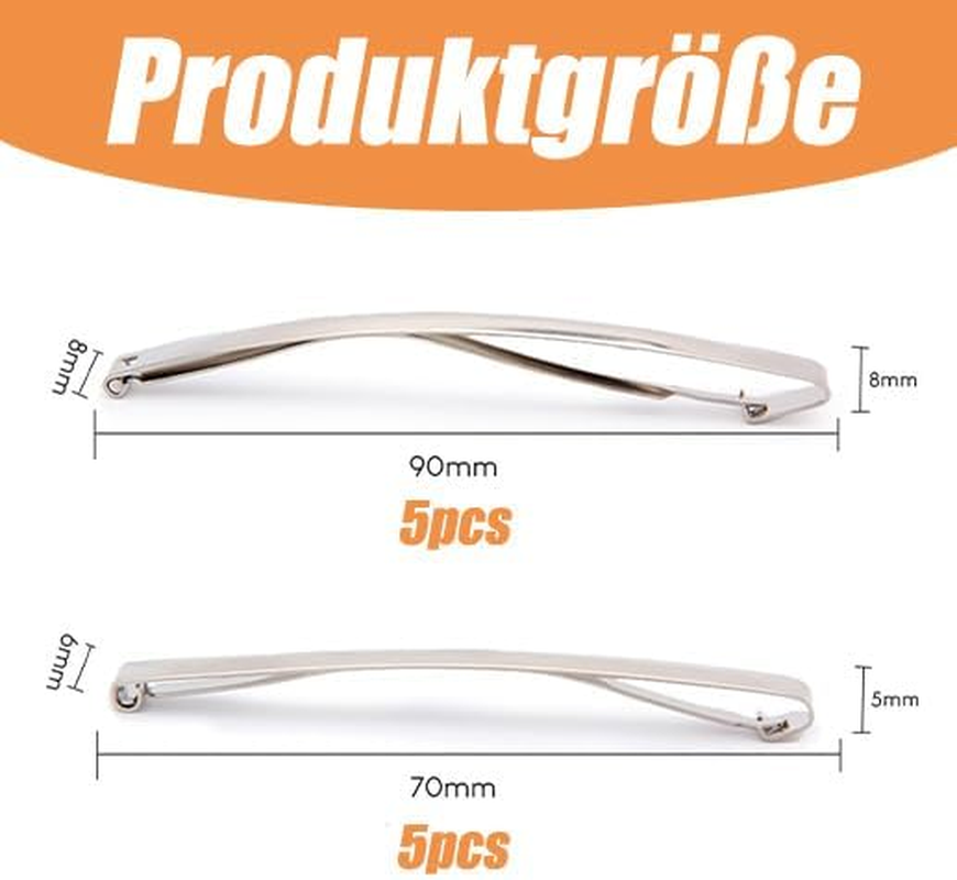 Pack of 12 Hair Clips, 6 Pieces 7 Cm and 6 Pieces 9 Cm, Non-Slip Hair Metal Tools, French Hair Clips for Women with Fine Hair image number 4