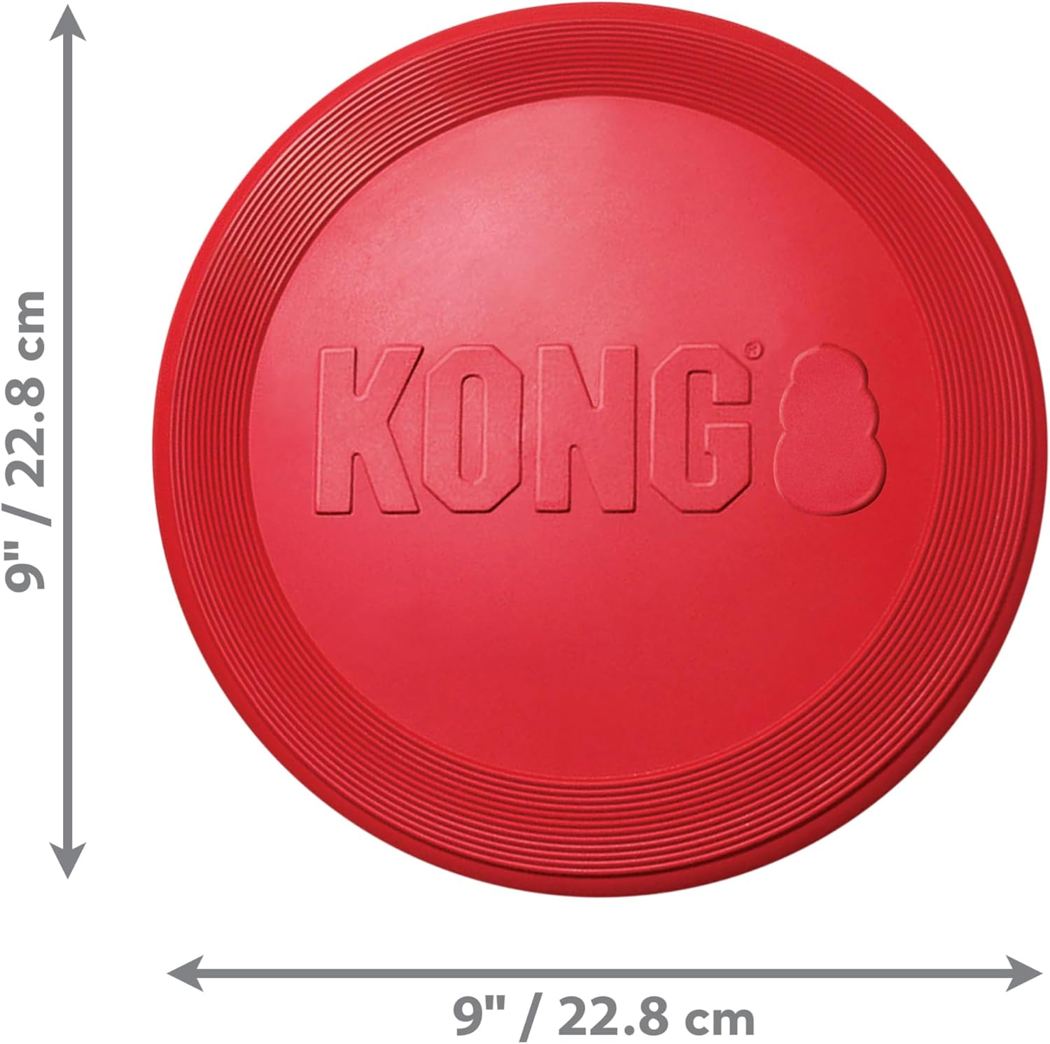 KONG - Flyer - Durable Rubber Flying Disc Dog Toy - for Large Dogs image number 1