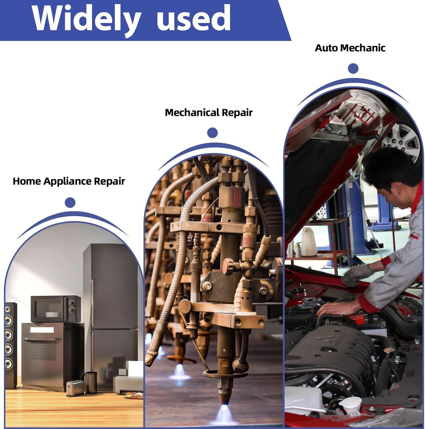 Hose Remover Pliers Assortment Kit, 4 Pcs Hose Remover Pliers Assortment Kit Including Fuel Filter Calipers, Hose Pipe Clamp, Clip Hose Removal Pliers, Spring Clamp Pliers image number 5