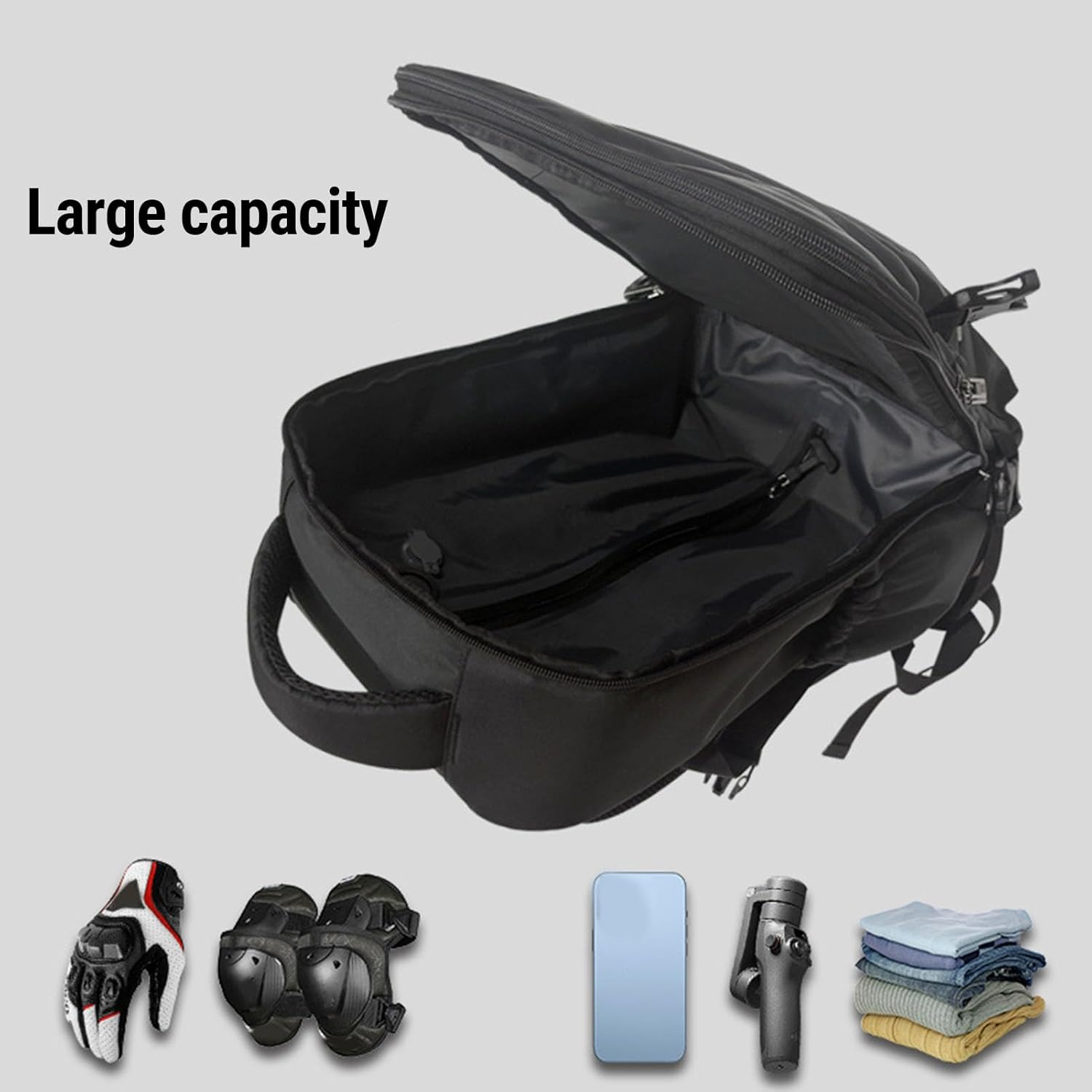 MENDUNER Vacuum Travel Backpack with Pump, Expandable Air Compression System Water Resistants, 16.5 Inch Business Laptop Backpack with USB Charging Port for Women Men