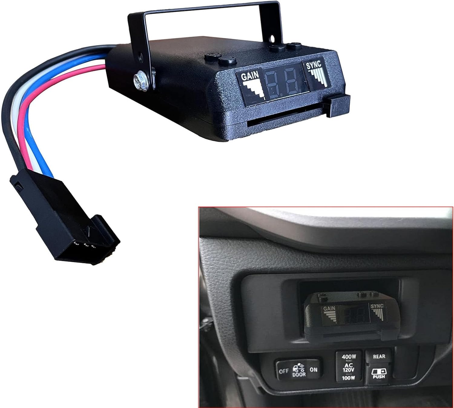 Gihdfer Towpower 8507111 Time-Delayed Electric Trailer Brake Controller,Brakeman IV Digital Brake Control, Control for 1 to 4 Axle Trailers image number 4