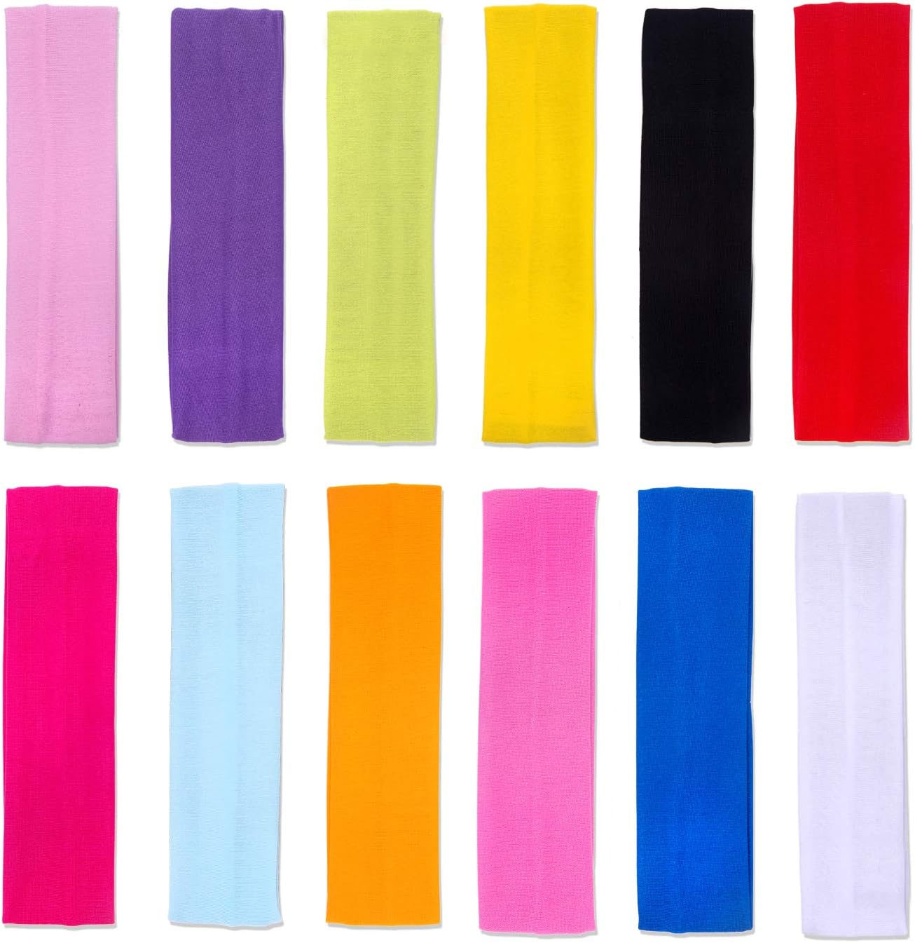 DERAYEE Headbands,Fashion Hair Bands Stretch Elastic Yoga Headband for Women Men Girls Sports Headwraps Non Slip