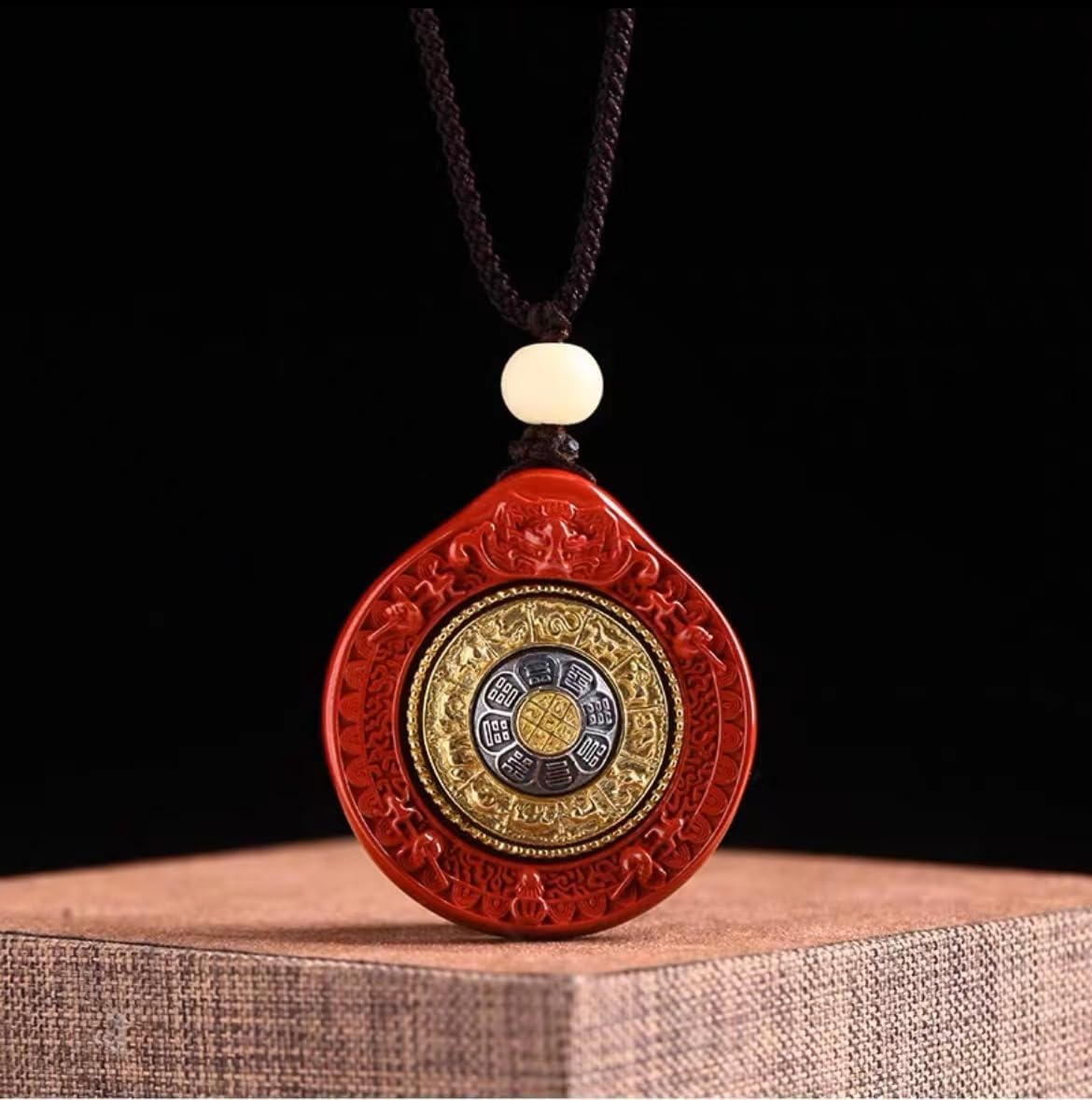Natural Original Mineral Vermilion/Gossip Pendant/Zodiac Pendant/Mother'S Day, Birthday Gift image number 5