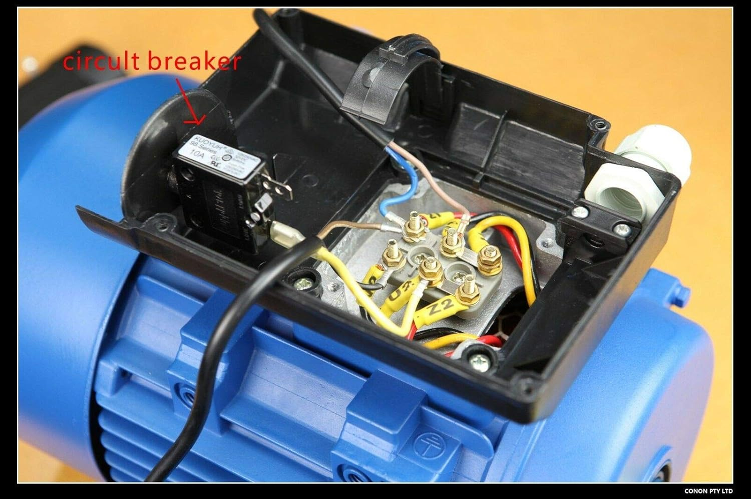 0.25Kw 0.33HP 1400Rpm Electrical Motor 1Phase 240V Reverse Dual Caps 14Mm Shaft image number 5