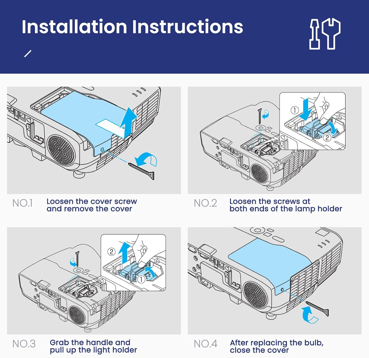 LP80 / V13H010L80 Replacement Lamp with Housing for Compatible with Compatible with Compatible with Compatible with Compatible with Compatible with Compatible with Compatible with Compatible with Compatible with Compatible with Compatible with Epso image number 1