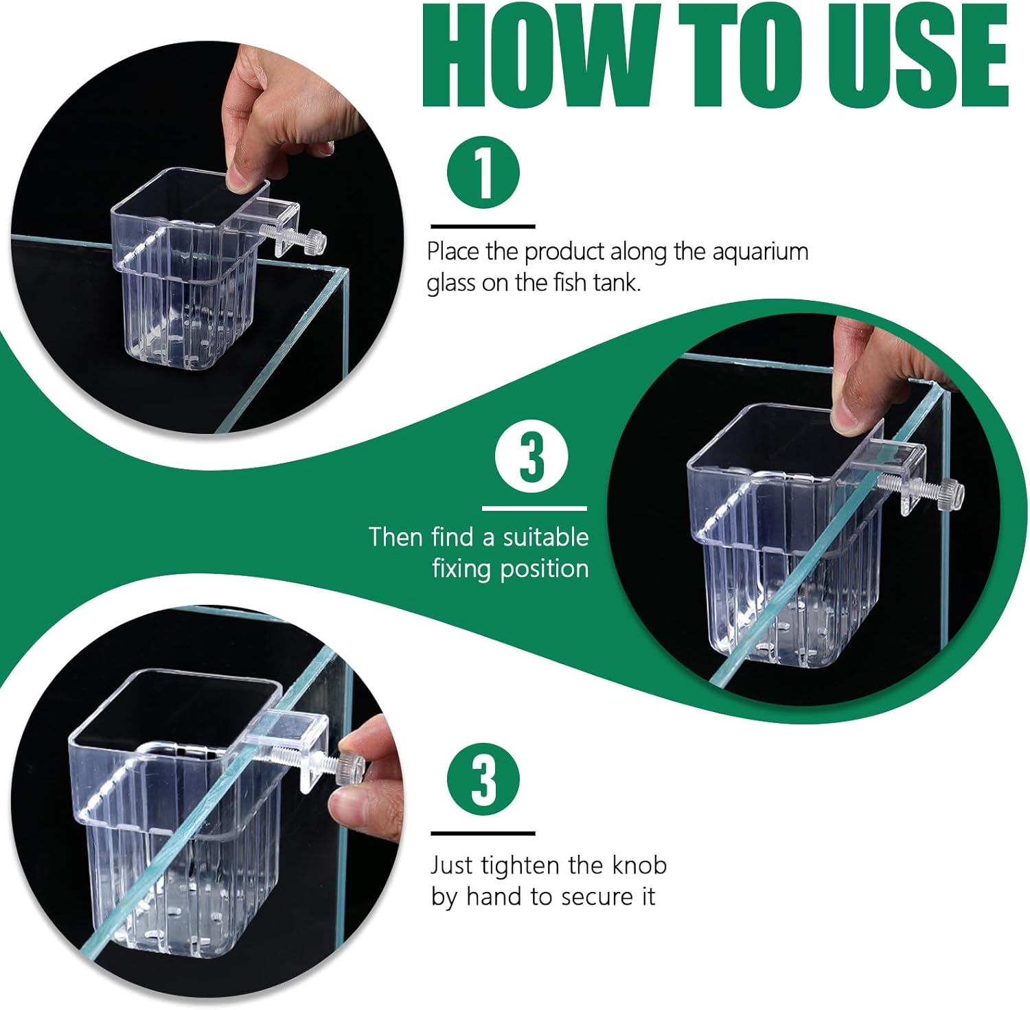 8 PCS Aquarium Plant Holder for Fish Tank, Transparent Pond Plant Baskets, Fish Tank Plant Holder for Hydroponic Cultivation and Water Feature Decoration