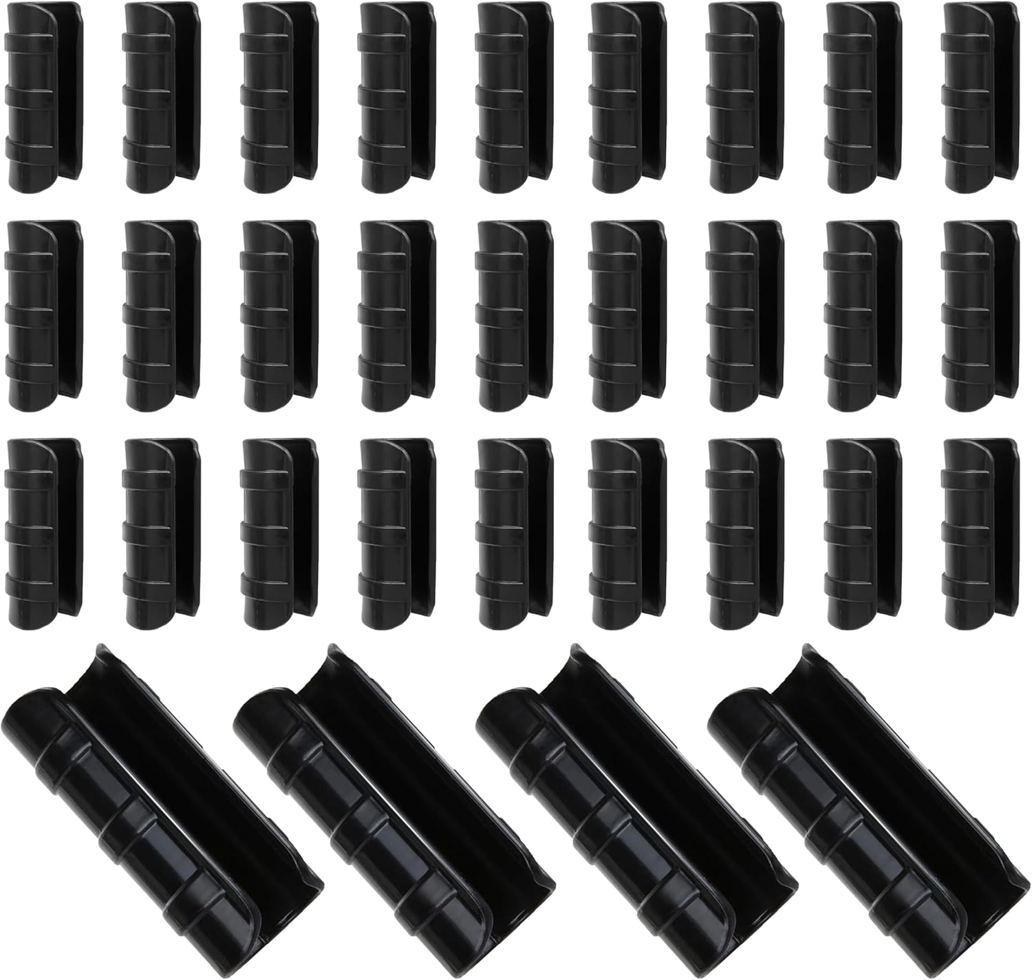 80PCS 1 Inch Greenhouse Clips - Heavy Duty ABS Plastic Clamps for PVC Pipe,Greenhouse Film,Sunshade Nets,Gardening & Farming (White)