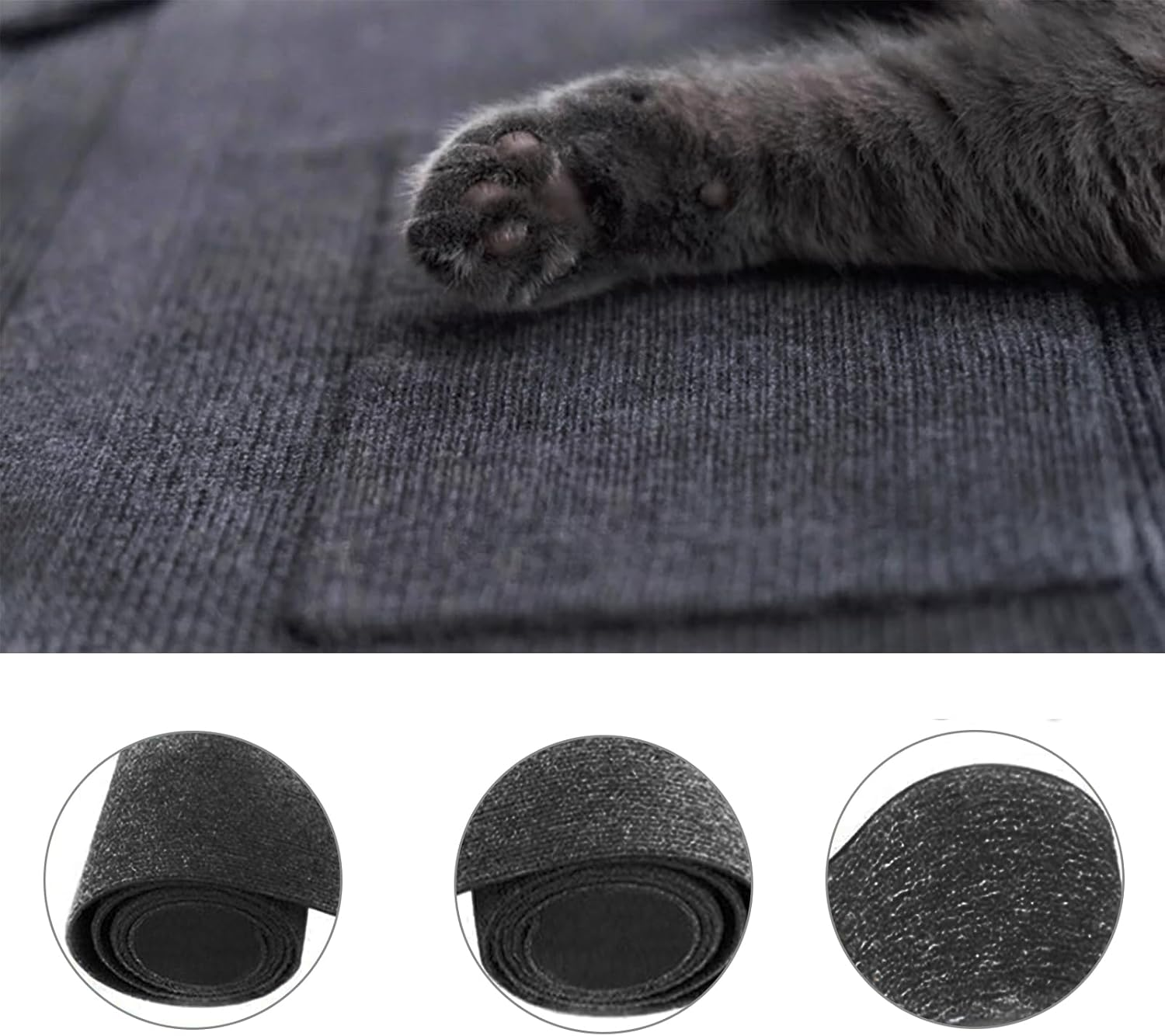 Cat Scratching Mat, Self-Adhesive Cat Scratching Mat, Wall Cat Scratching Mat, Scratching Mat for Cats, Scratching Mat, Couch for Cat Scratching Posts, Cat Toys or Cat Beds image number 3