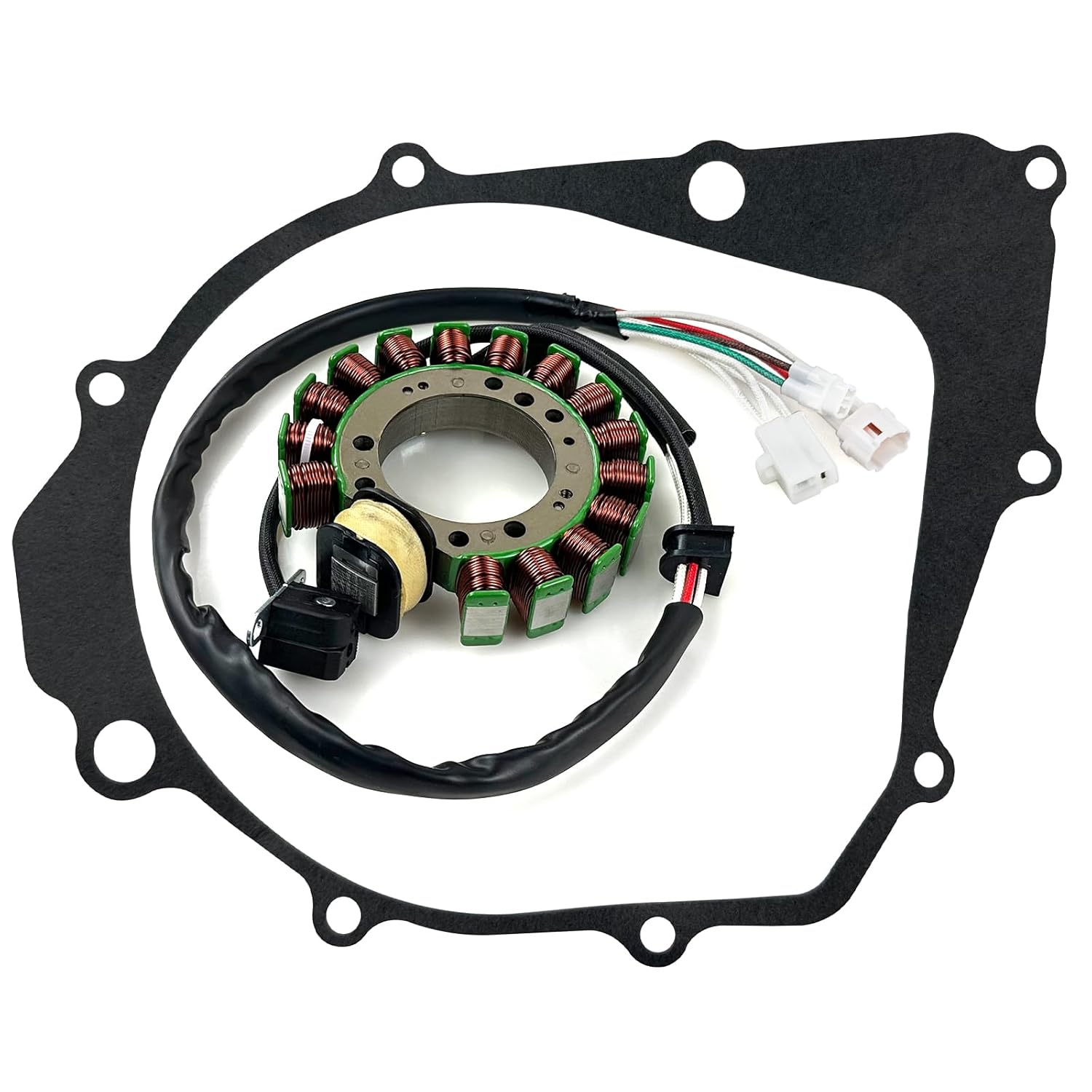 Starter Relay Solenoid Stator Coil Regulator Rectifier Stator Gasket for Yamaha Warrior 350 YFM350X 1996-2001 4KD-81940-00-00 3HN-85510-10-00 4KB-81960-02-00 image number 4