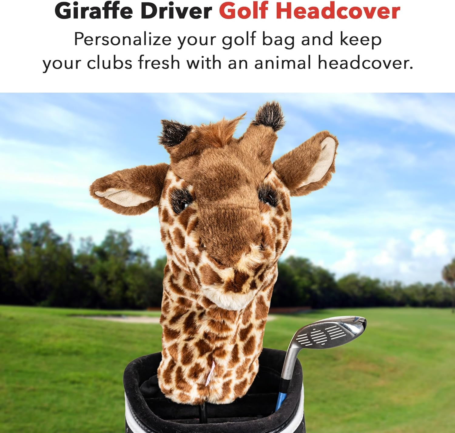 Daphne'S Giraffe Headcovers, Brown-Tan image number 4