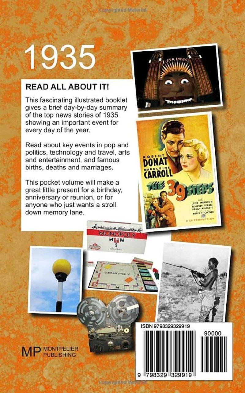 Events of 1935: Birthday Gift Book with News for Every Day of the Year