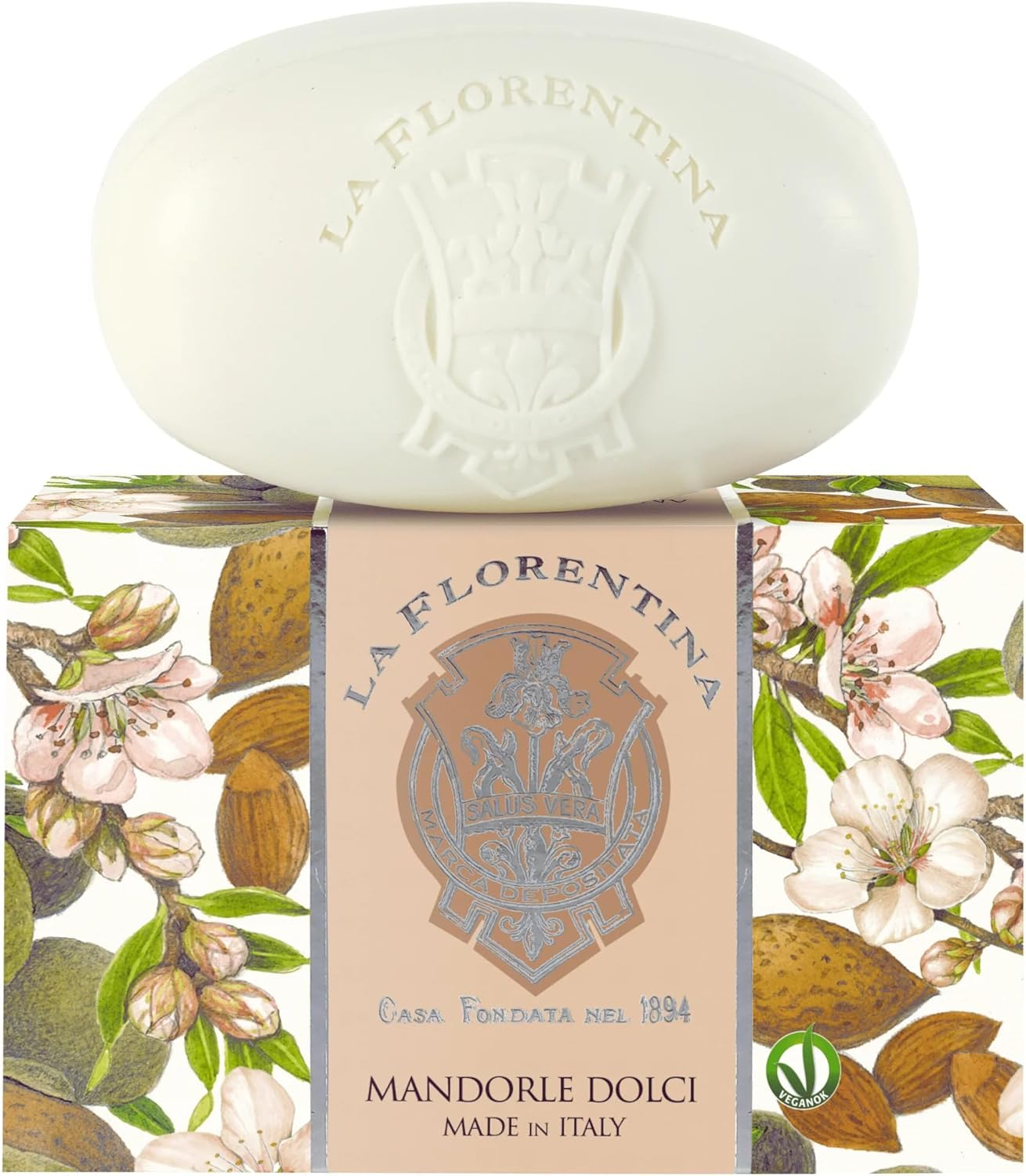La Florentina Sweet Almond Set of 3 Oval Soap 300G image number 2