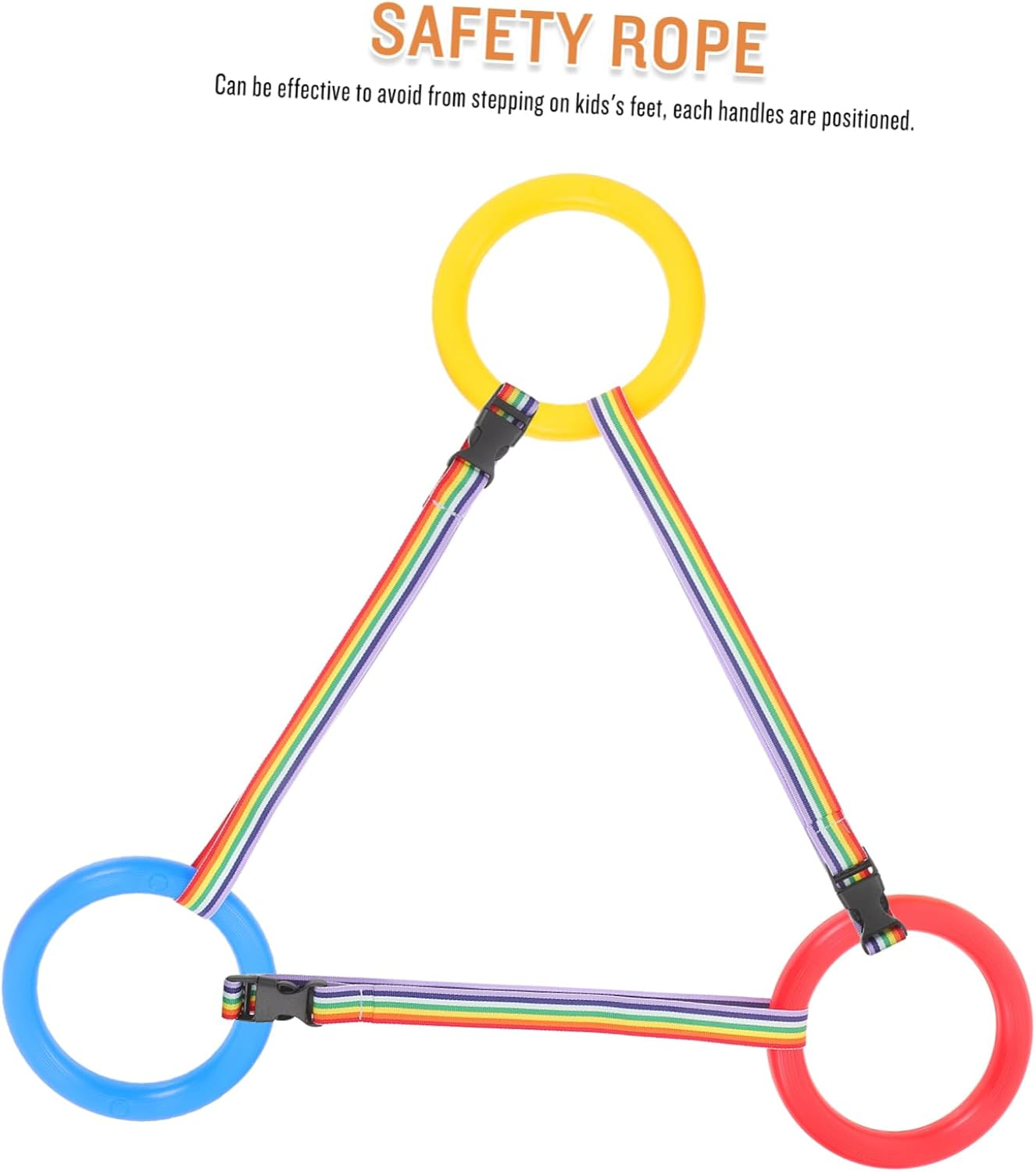 Operitacx Stroller Toddler Leash 6Pcs Colorful Walking Rope Anti-Lost Walking Rope for Kindergarten Preschool Toddlers Child Safety Locks image number 6