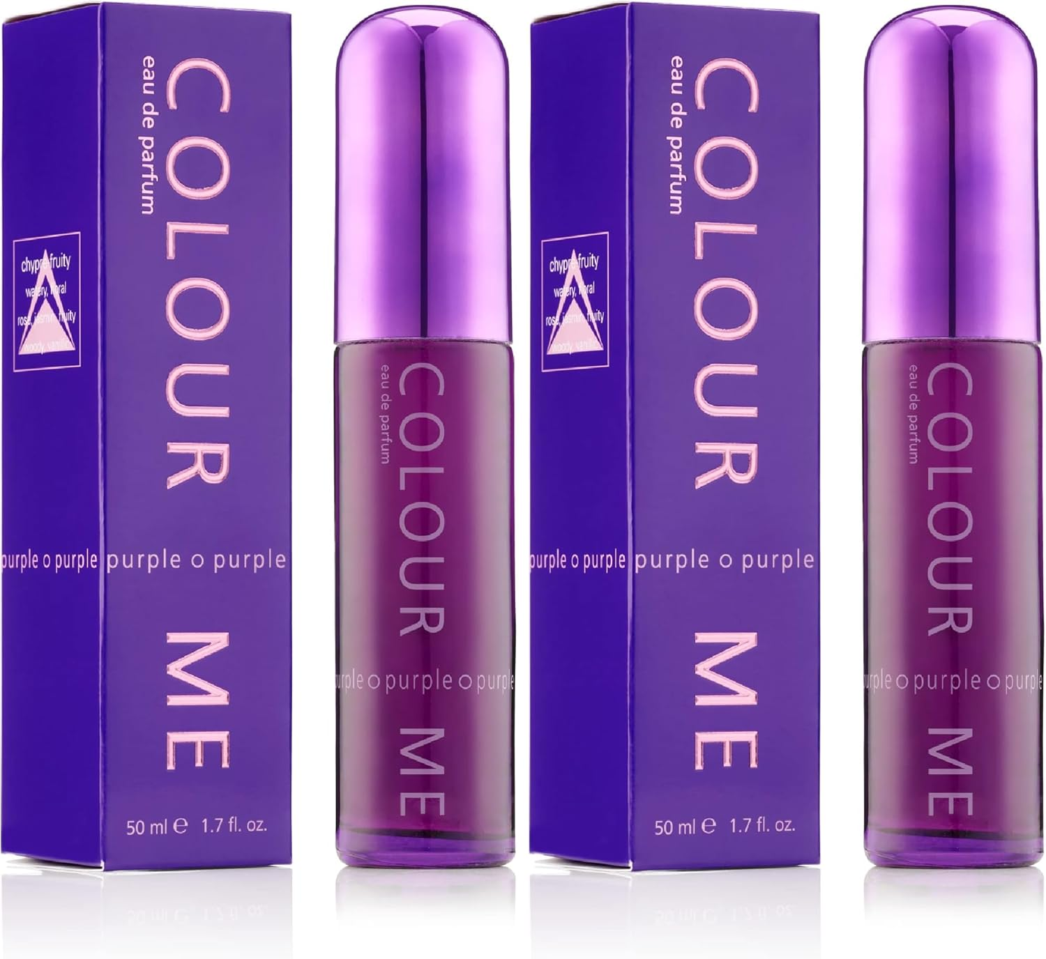 Colour Me Purple - Fragrance for Women - 50Ml Eau De Parfum, by Milton-Lloyd (Pack of 2) image number 1