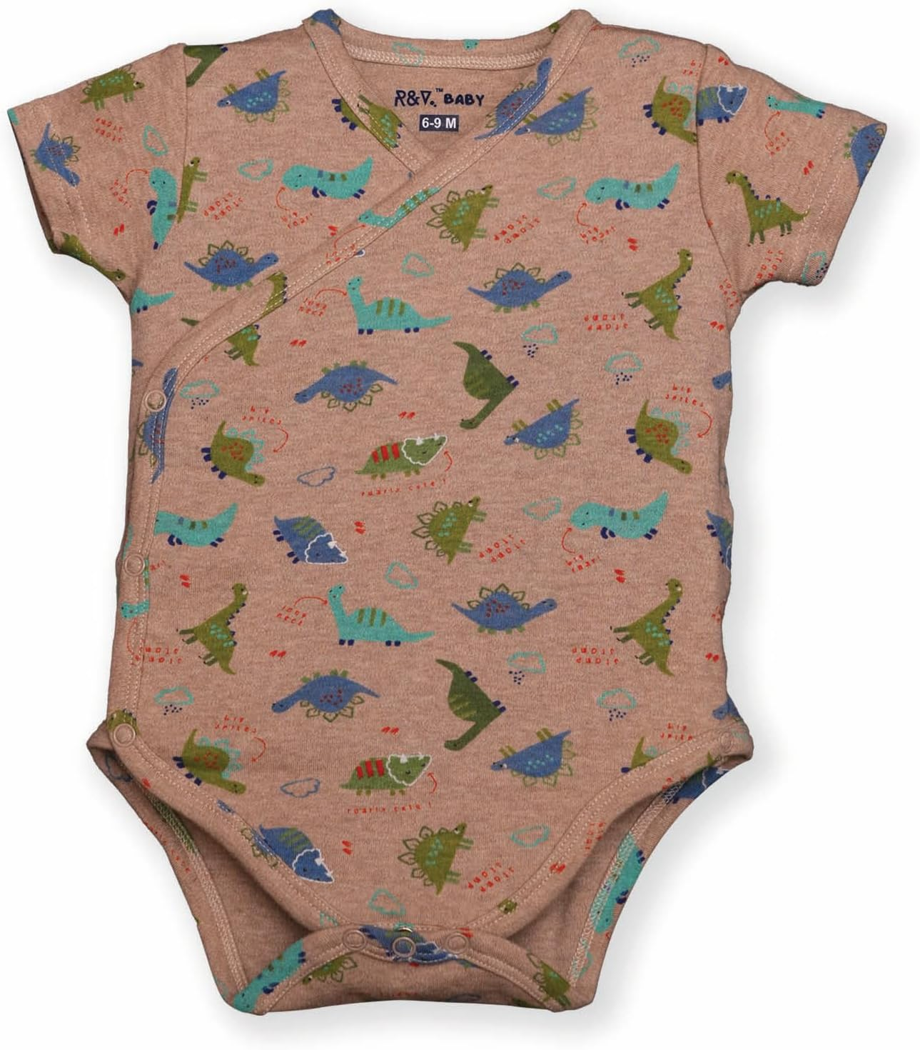 Baby Bodysuits, 100% Cotton, Short Sleeve, Pack of 5