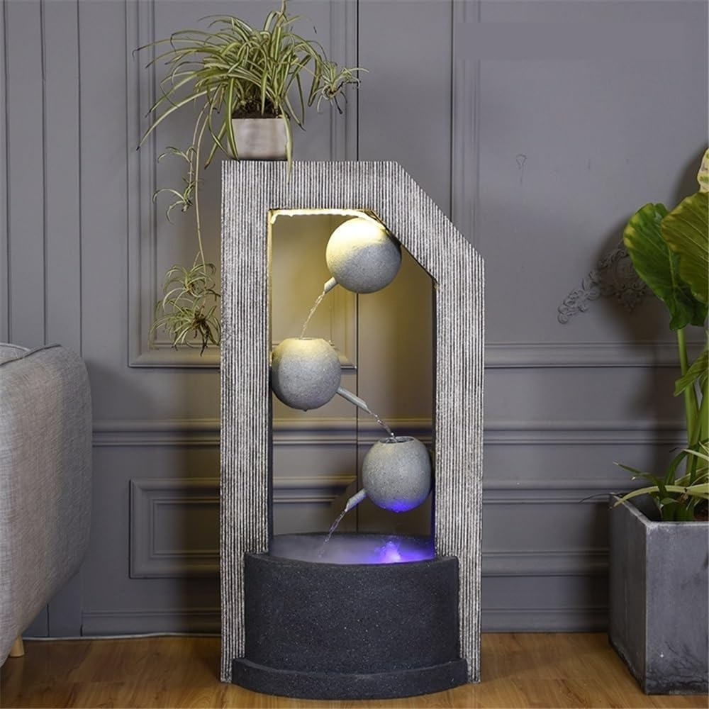 Outdoor Fountain Living Room Flowing Water Fish Tank Fountain, Scenery Entrance Sofa Decorations Home Wealth Feng Shui Ornaments image number 1