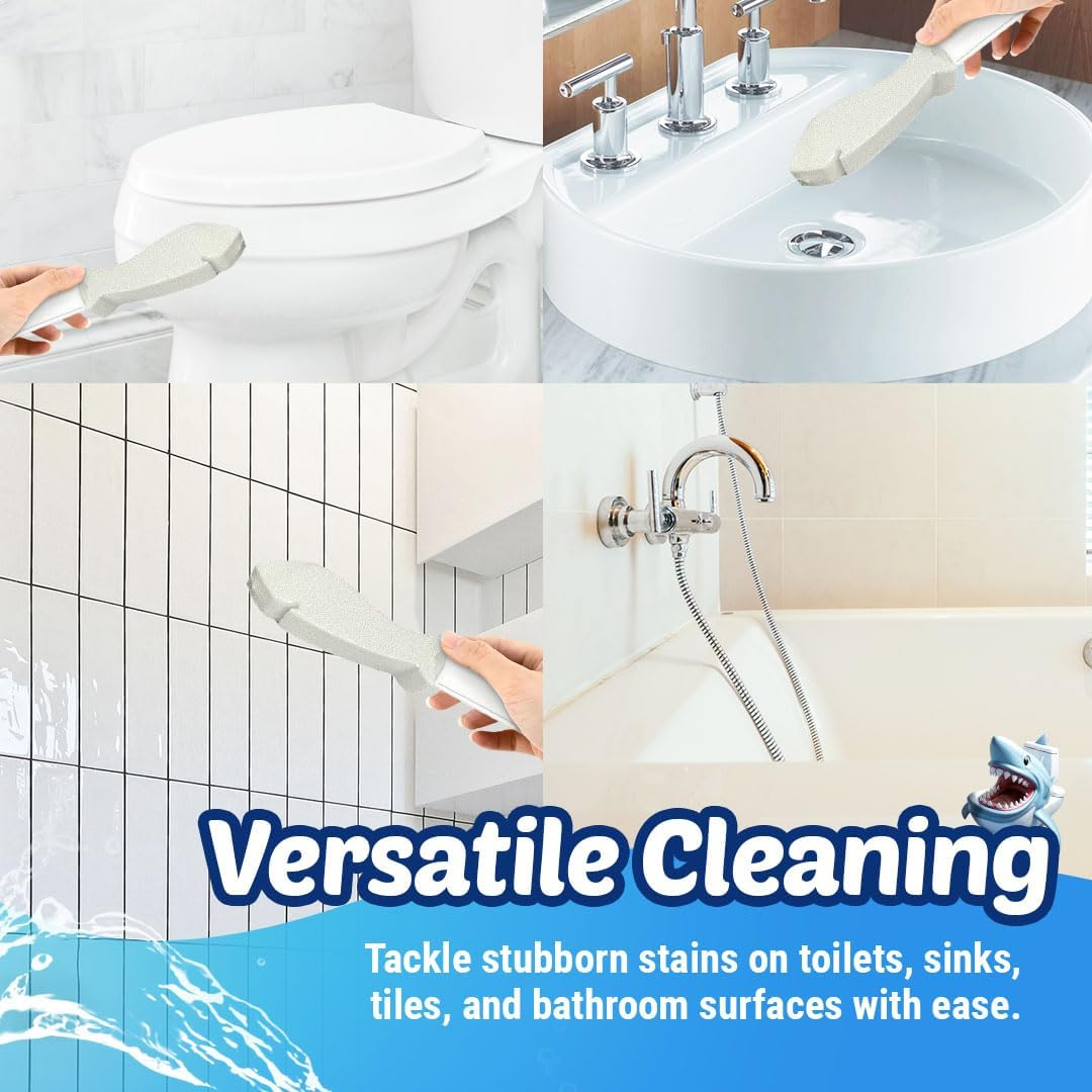 4 Pack Pumice Stone for Toilet Cleaning | Toilet Pumice Stone with Handle | Pumice Cleaning Stone for Toilet Bowl image number 5