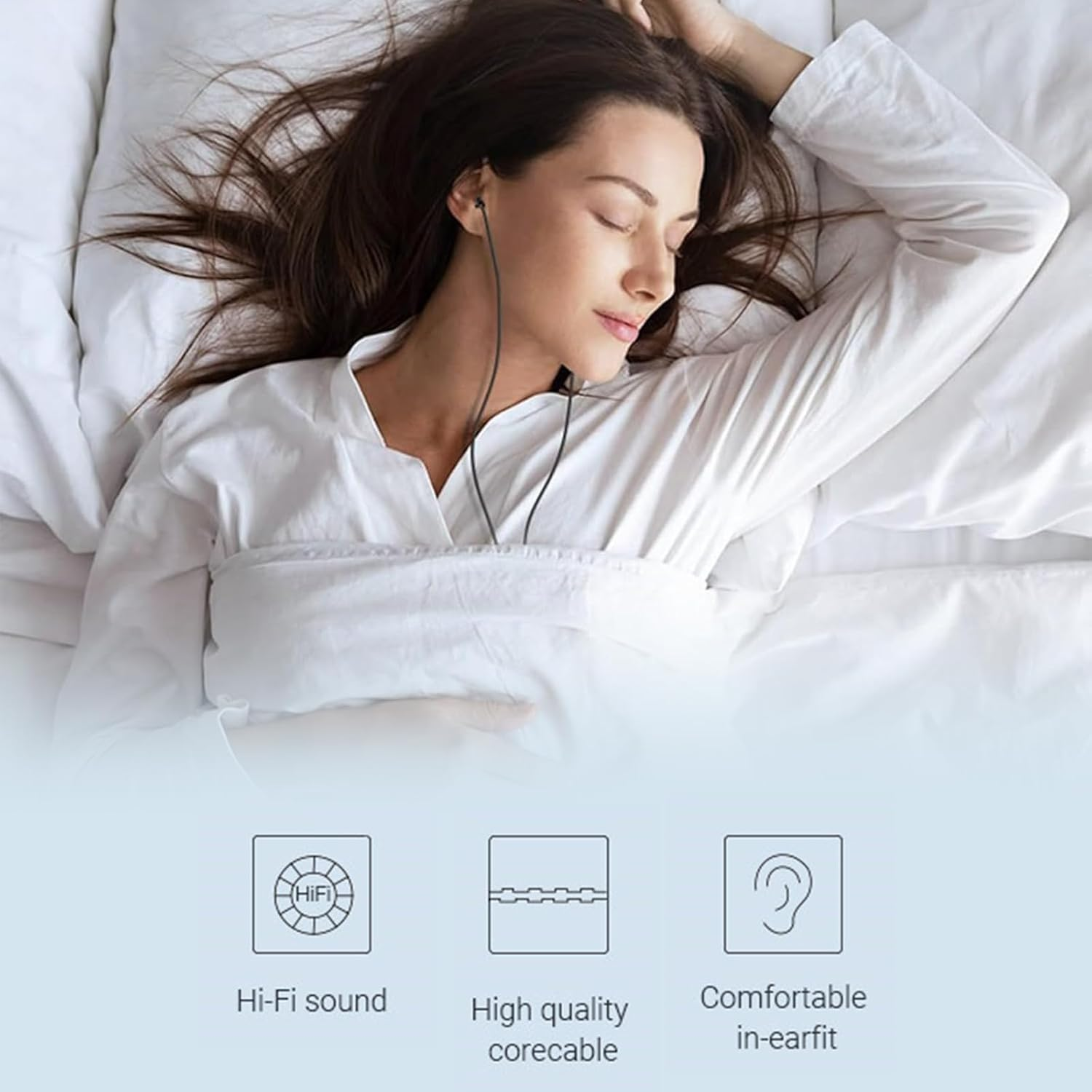 Rakiuty Single-Sided In-Ear Mono Earbuds, 3.5 Mm Connector, Durable and Compatible with Smartphones, MP3/MP4 Players, Laptops, Tablets, Headphones for Tour Guides - Single-Ear Use image number 6