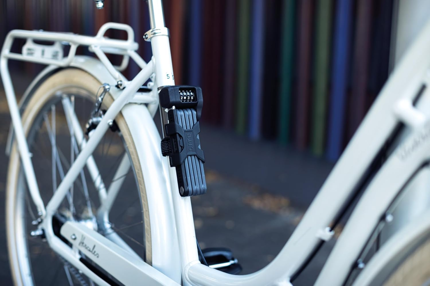 ABUS Bordo Lite 6055C Folding Lock - with SR Bracket - Extra-Light Combination Lock, Ideal for Road Bikes - ABUS Security Level 7-85 Cm - Black image number 2