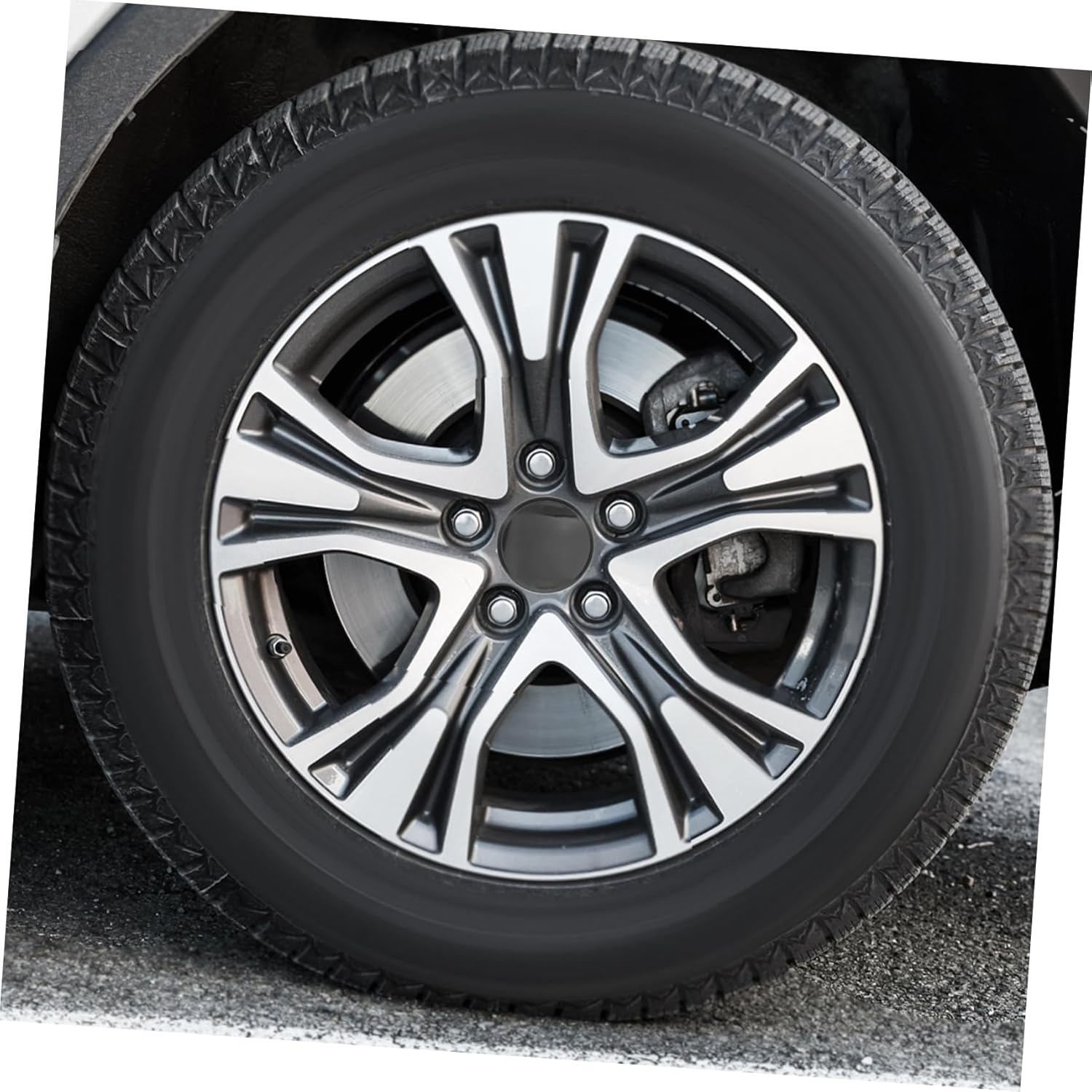 ABOOFAN 63Mm Car Wheel Hubcaps Center Caps 2Pcs Black Hub Cover Rim Caps Replacement for Automotive Exterior Accessories and Trailer Wheels