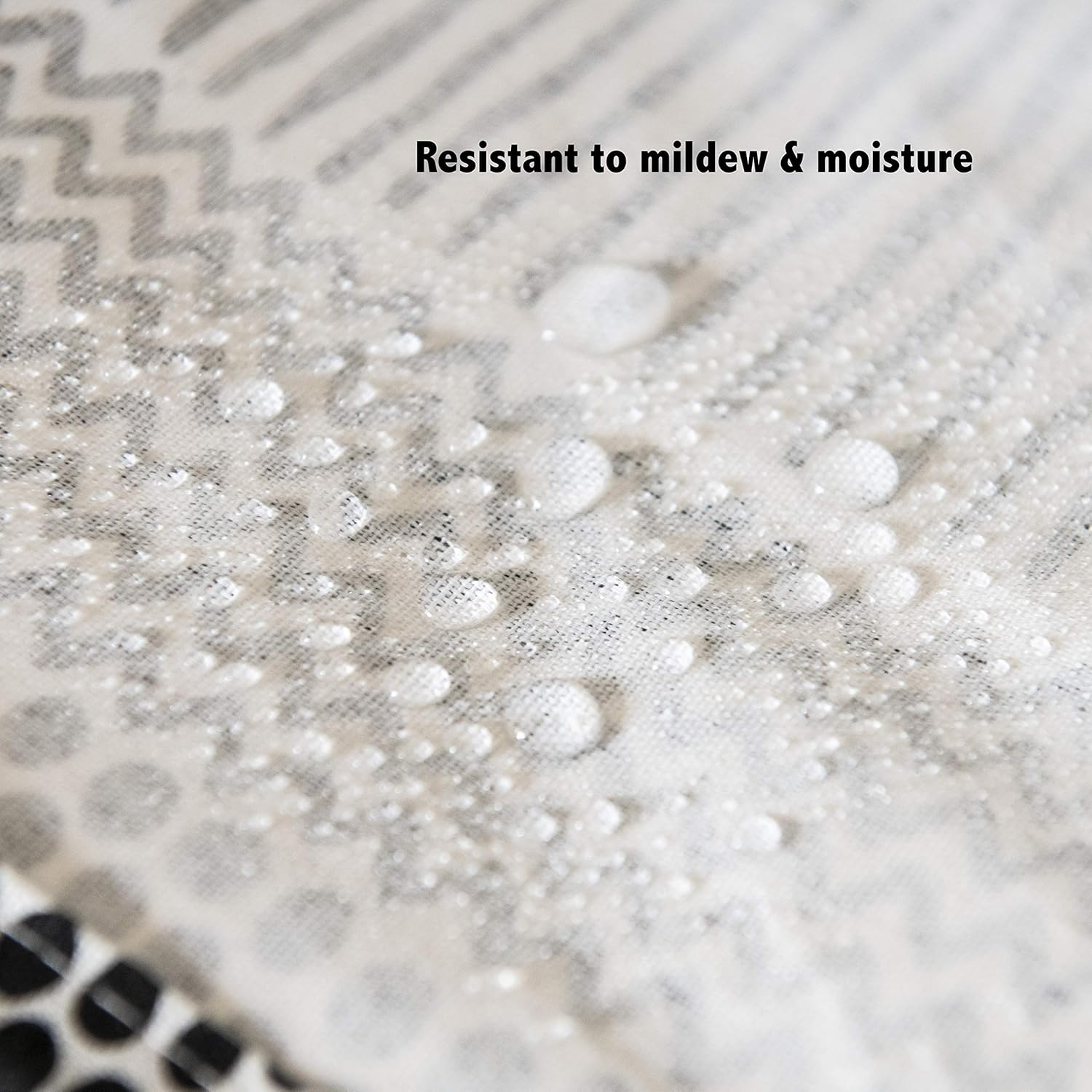 Black & White Laundry Hamper | round Storage Basket | Premium Cotton Collapsible Bin | Waterproof & Multifunctional for Clothes, Toys, Towels, Babies & Pet Toys &ndash; Mika Creations image number 5