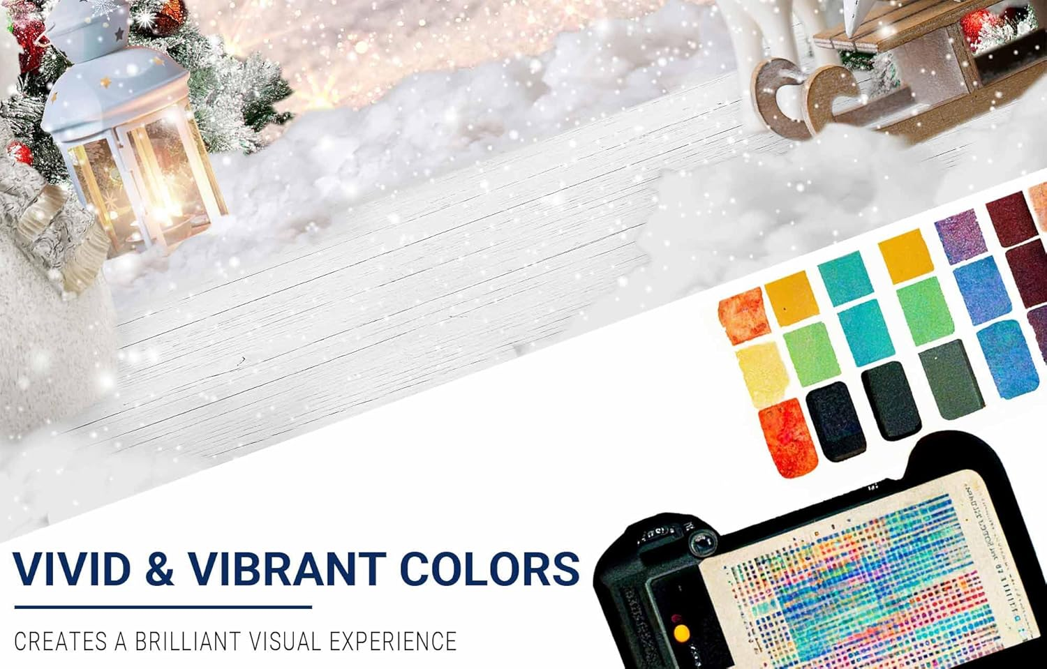 Allenjoy 8X6Ft Winter Christmas Backdrop for Photography Snowman Pine Tree Snowflake Portrait White Background Newborn 1St Birthday Children Baby Shower Party Decorations Photo Shoot Props Supplies image number 6