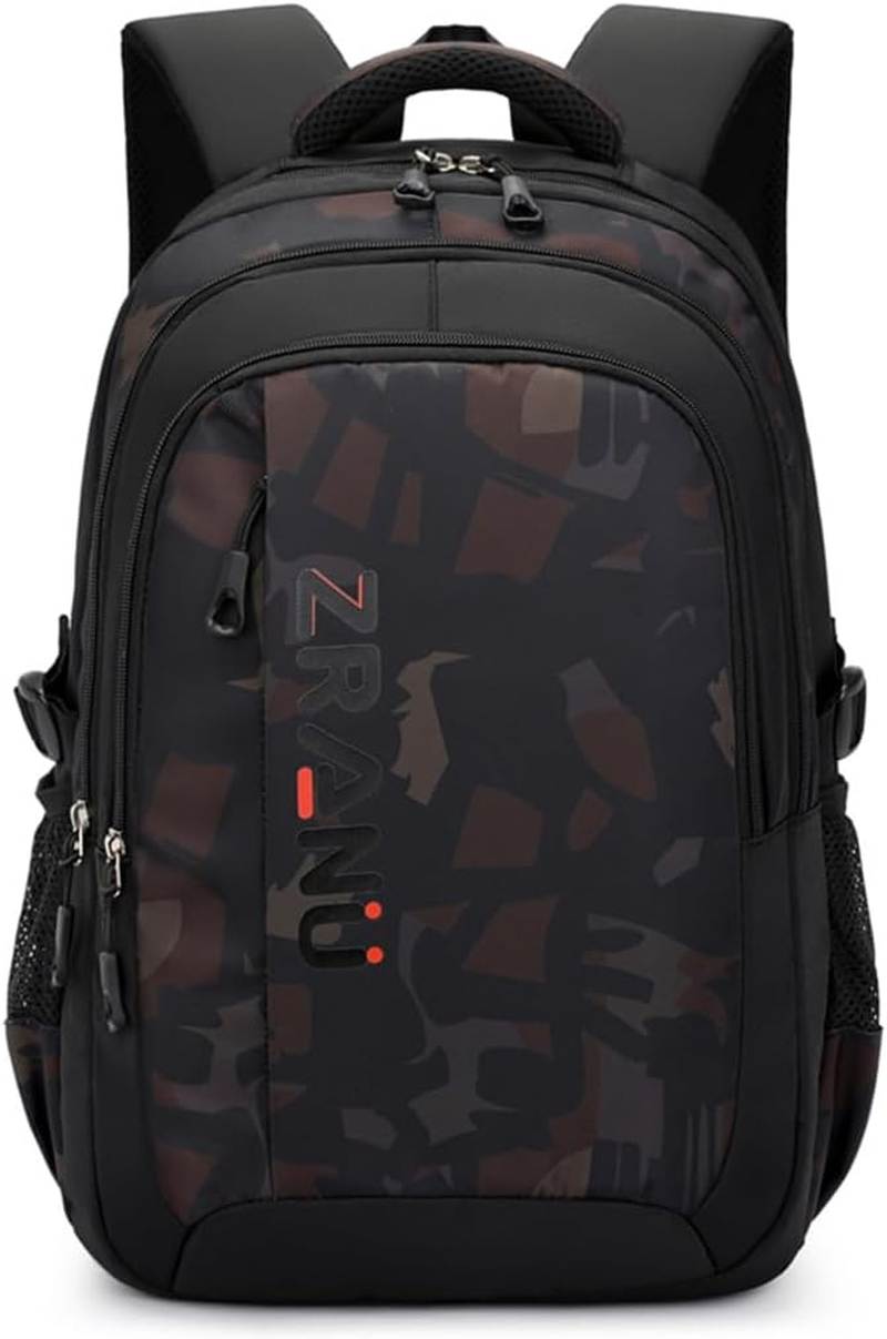 EKUIZAI Camouflage or Geometric Print Boys Backpack Kids Schoolbag Black Cool Backpack for Teen Boys