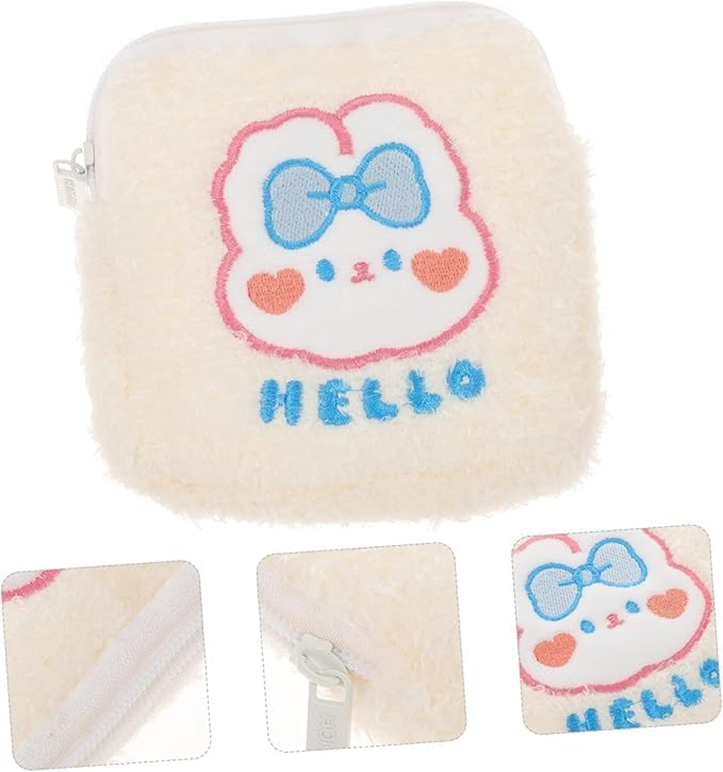 Crovakeu 1 Pcs Sanitary Napkin Storage Bag, Stylish Discreet Travel Period Bag with Zipper, Portable Container for Women & Girls image number 3