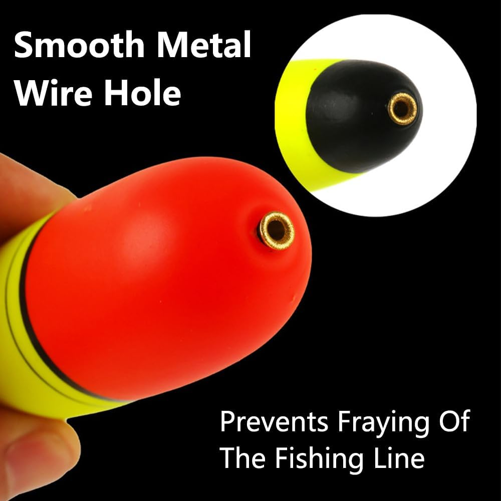 EVA Foam Floats Fishing Bobbers, 5Pack EVA Foam round Floats, Fishing Popping Cork Trout Float, Bobbers Fishing Floats, Spring Fishing Buoy Accessories for Freshwater Saltwater image number 4