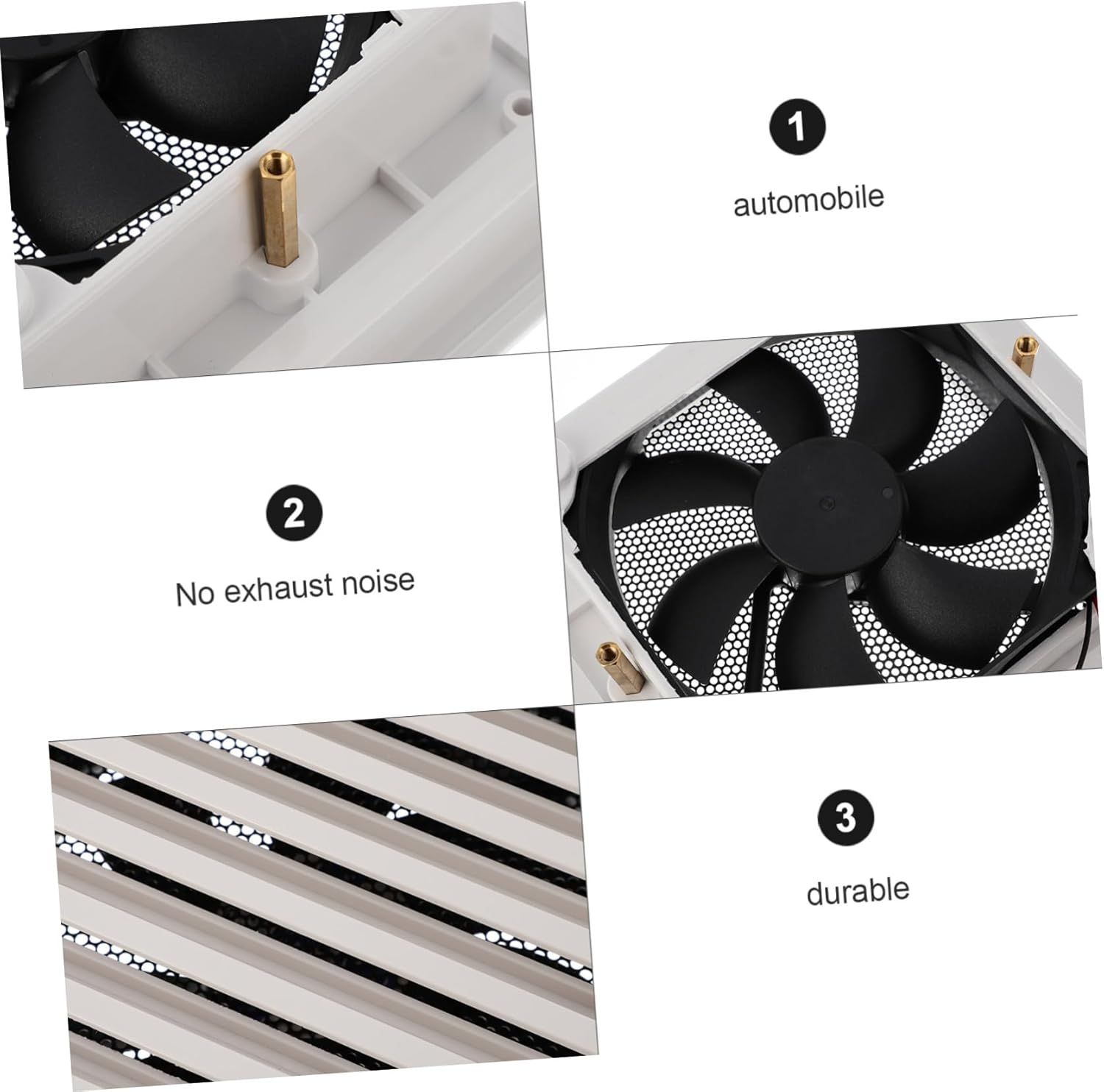 HEALEEP 12V Exhaust Fan for Caravan and Motorhome Side Ventilation Cooling Fan for Camper Quiet Operation for Airflow and Ventilation Vehicles