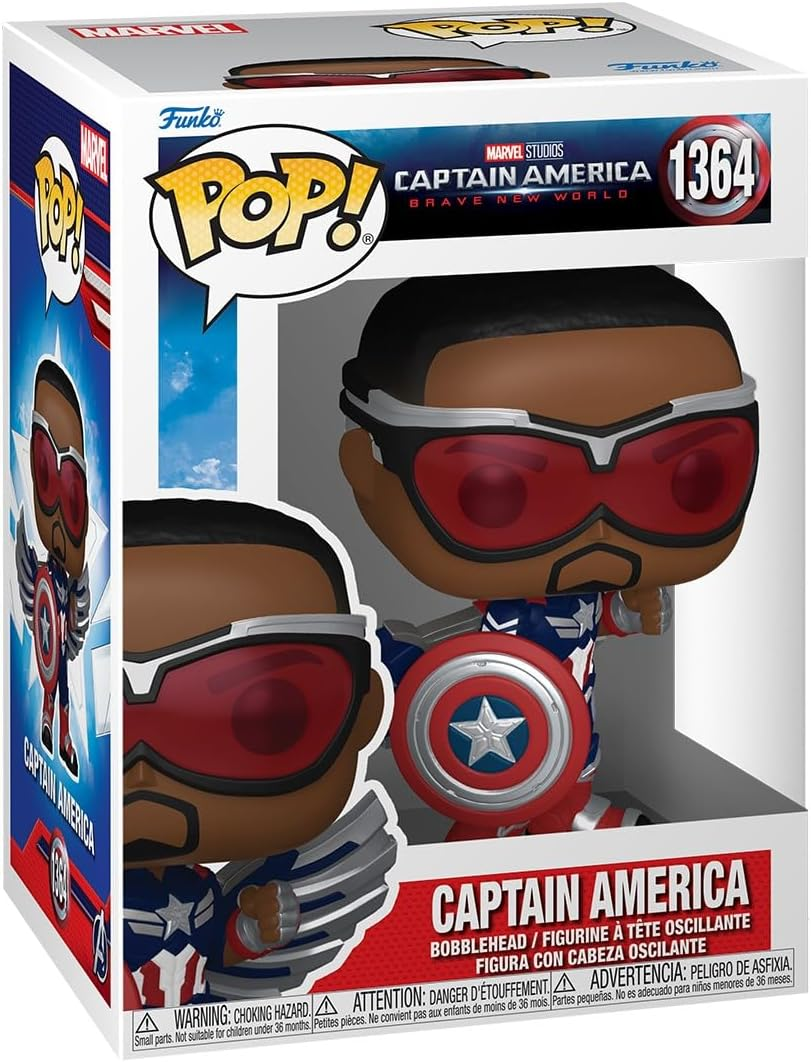 FUNKO POP! MARVEL: Captain America: Brave New World - Captain America (Sam Wilson) image number 2