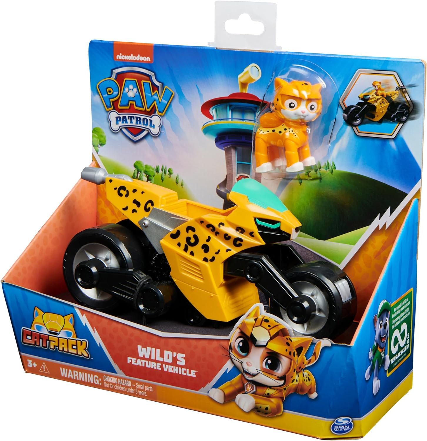 PAW PATROL 6066332 Pack Wild Cat Convertible Toy Motorcycle with Action Figures for Ages 3+ image number 3