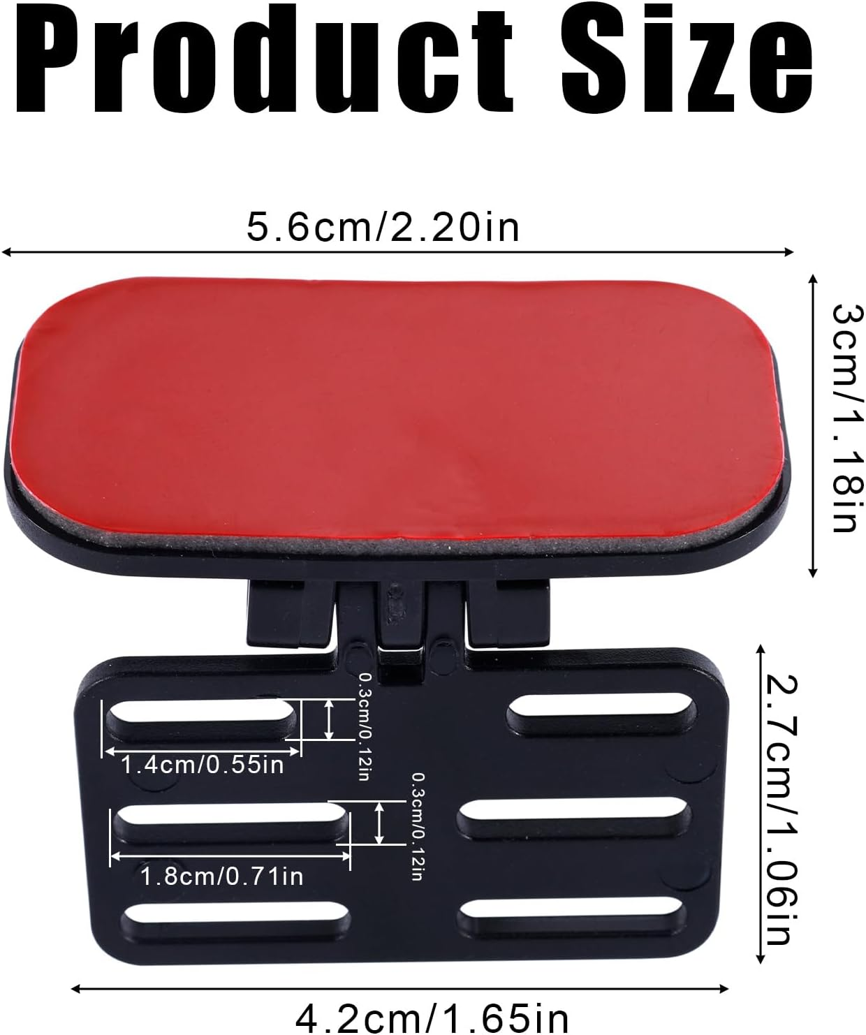 2Pcs Rear Camera Holder, Adhesive Backup Camera Mount Dash Cam Mirror Mount Rear View Camera Bracket Reverse Camera Holder Rear Window Bracket, Easy to Install image number 6