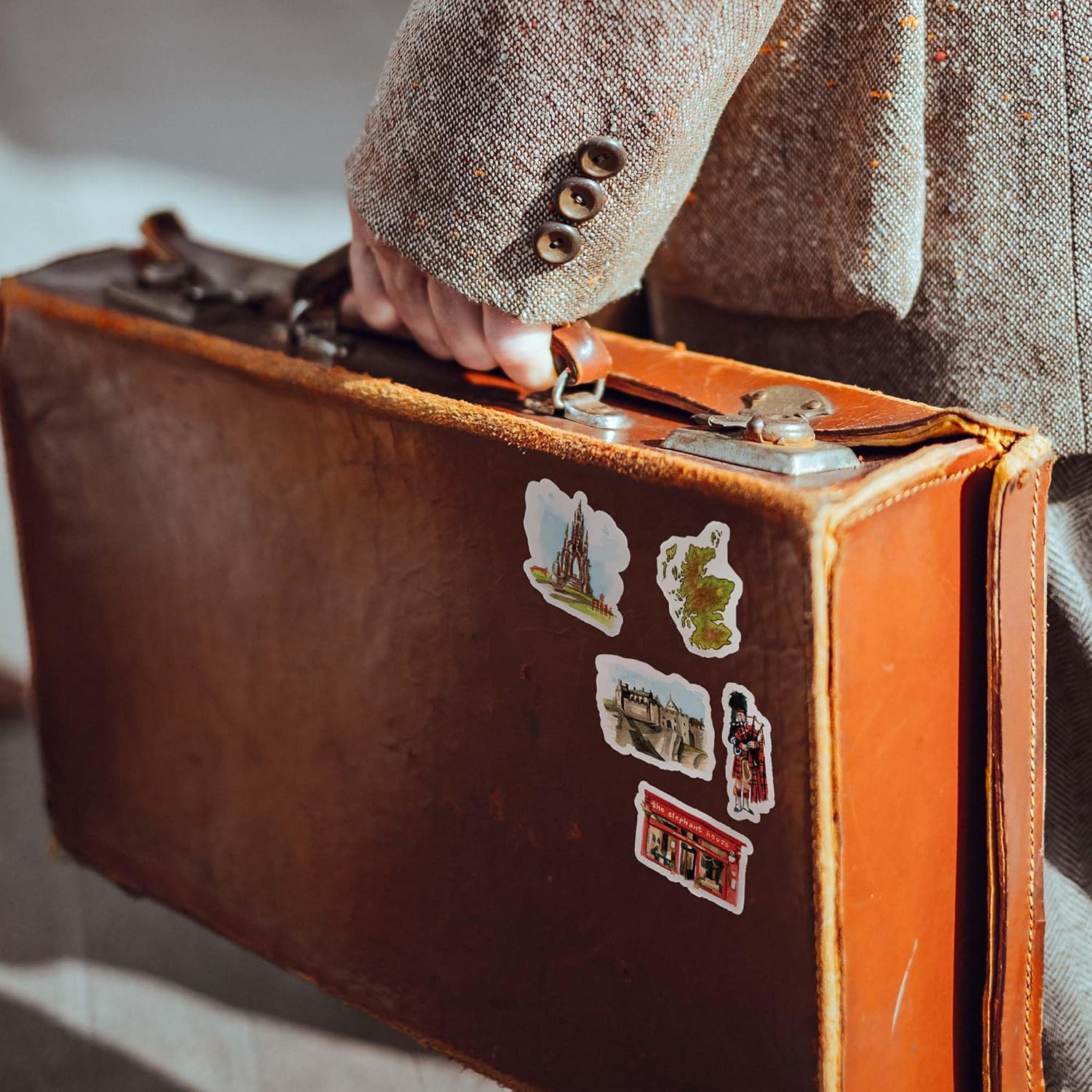 Navy Peony Spectacular Scotland Travel Stickers (31Pcs) - Watercolor, Waterproof, Scottish Themed Vacation Decals for Journals, Scrapbooks, Tumblers image number 4