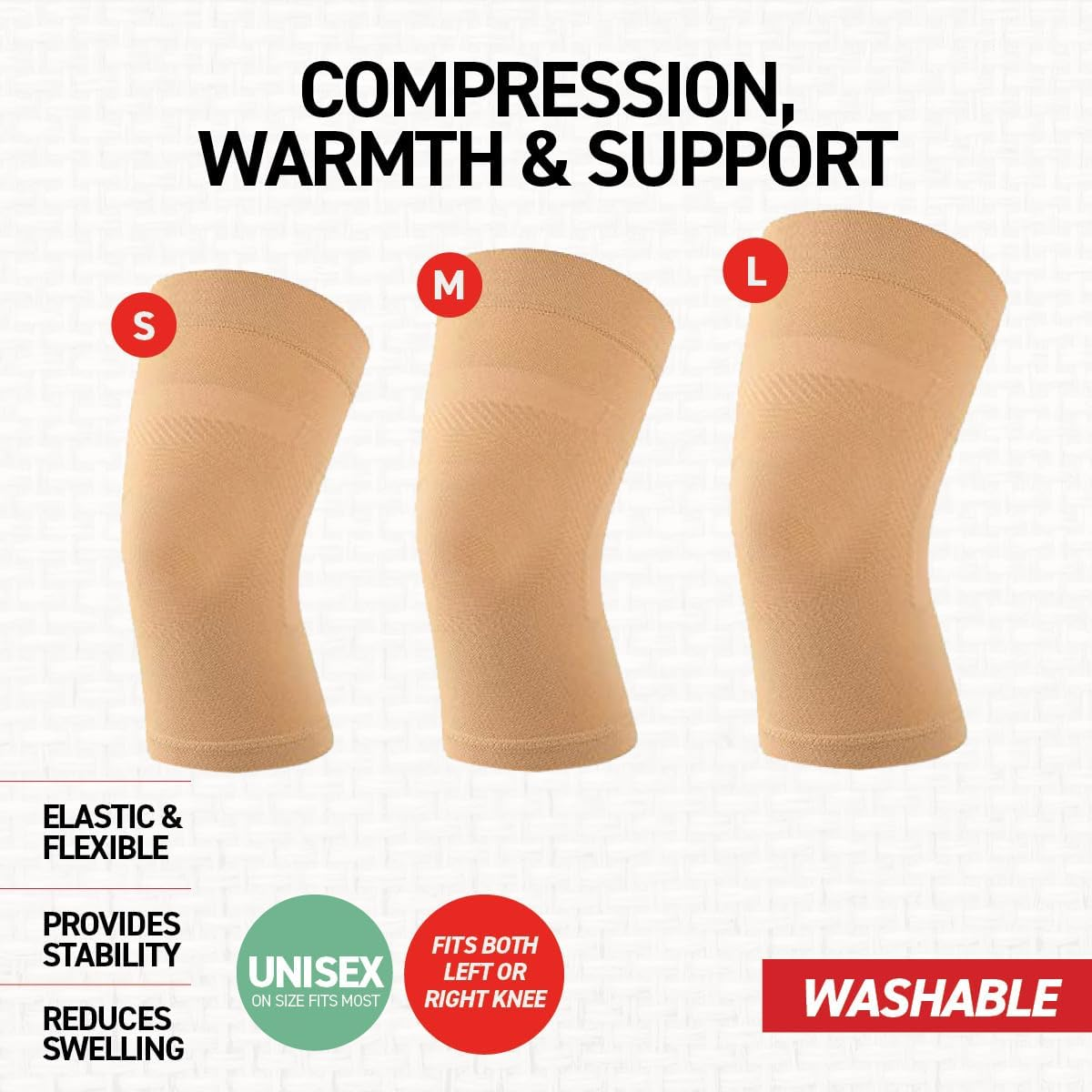 1St Care Elastic Knee Support, Large image number 3