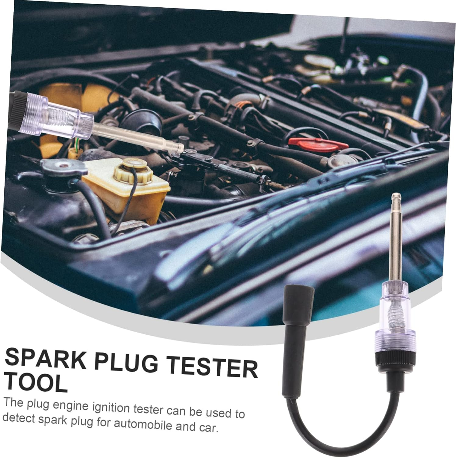 SUPVOX Spark Plug Tester Vehicle Spark Plug Detector Tester for Car Ignition System Check Automotive Engine Maintenance Tool image number 4