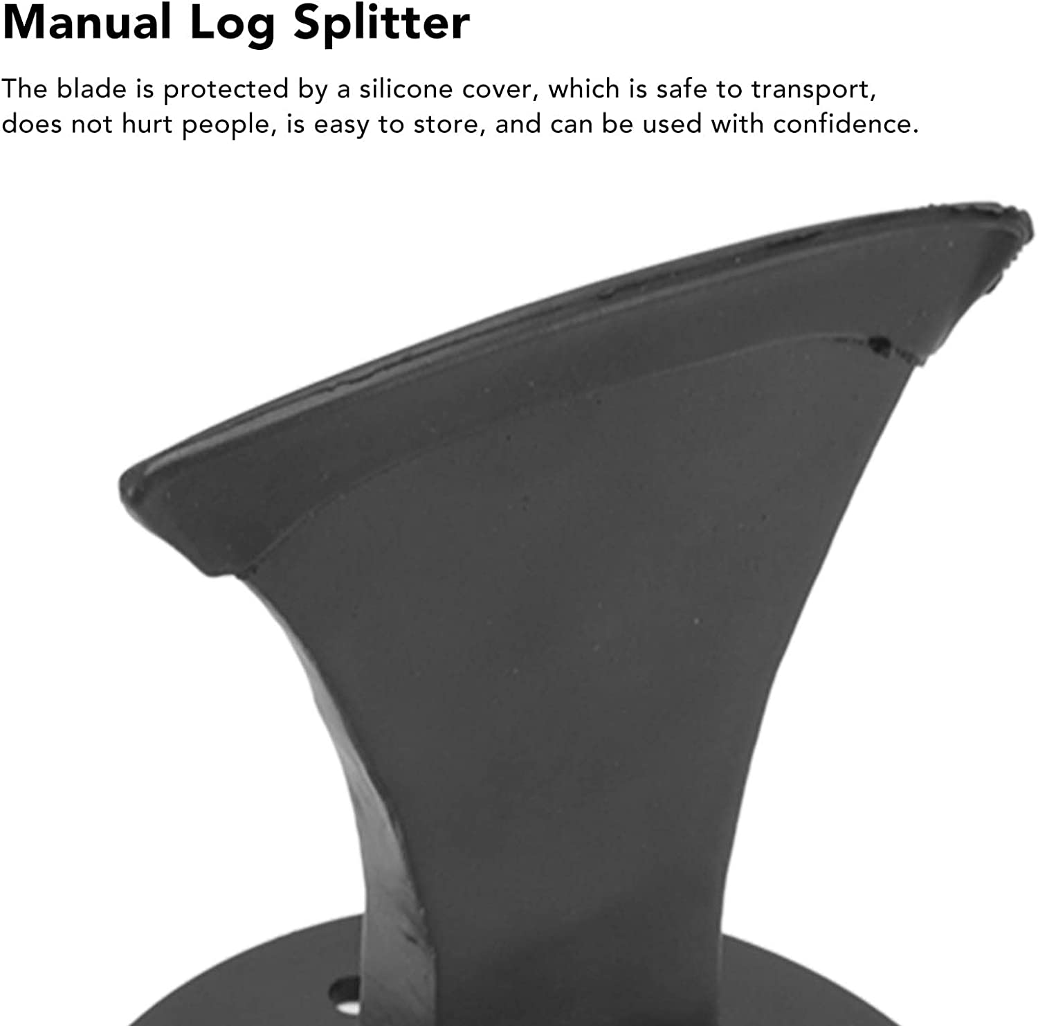 Wood Splitter, Log Splitting Tool, Wedge Heavy Duty Firewood Kindling Splitter with 4 Screws, Small Manual Log Splitter for Small Fireplace Wood Stove image number 2