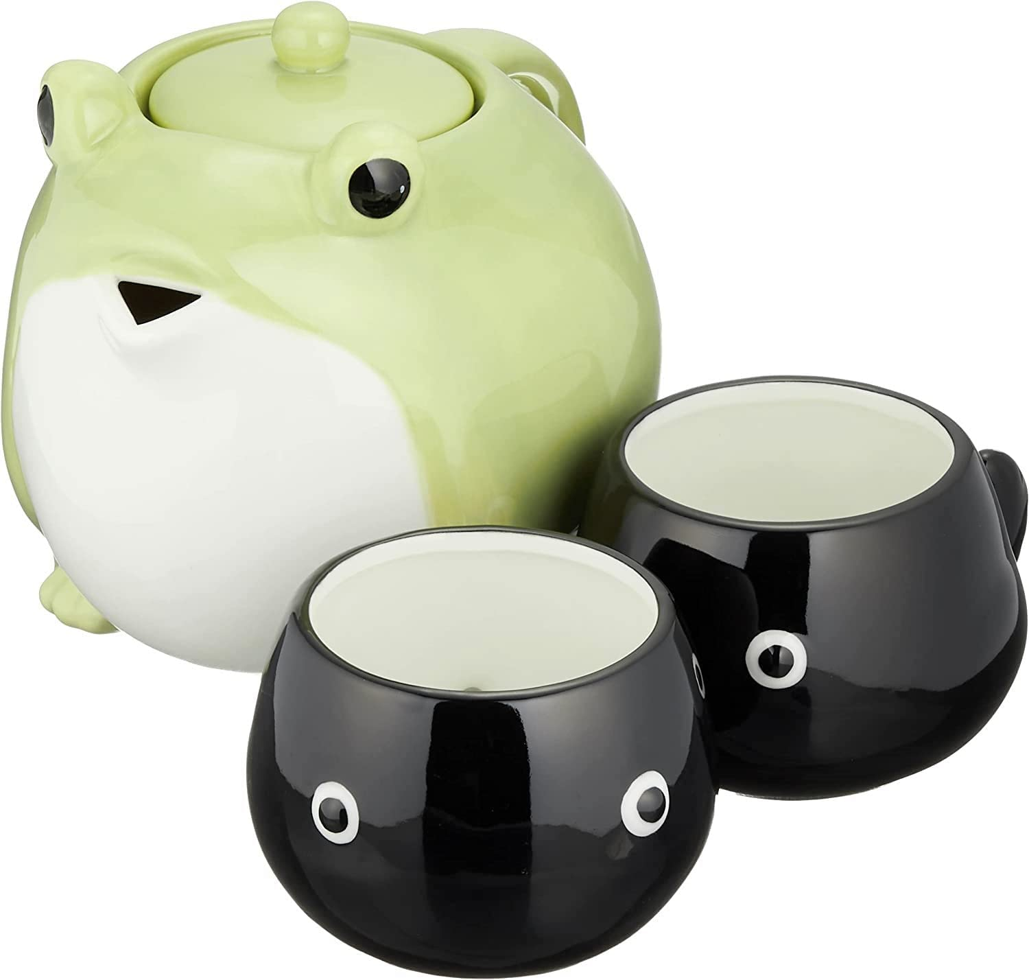 Sunart SAN3293 Cute Tableware Teapot & Tea Cup Set, Frog Parent and Child, 20.3 Fl Oz (600 Ml), 45.1 Fl Oz (140 Ml) image number 6