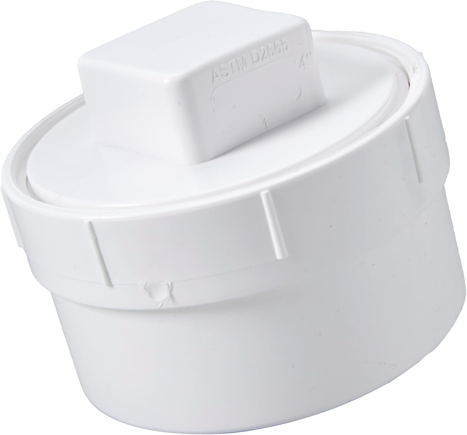 3" Pvc Sewer Cleanout Adapter with Plug Pipe Cover Cap Fitting,Pvc Dwv Flush Sewer Cleanout Cap for Drainage Piping System (3 Inch) image number 1