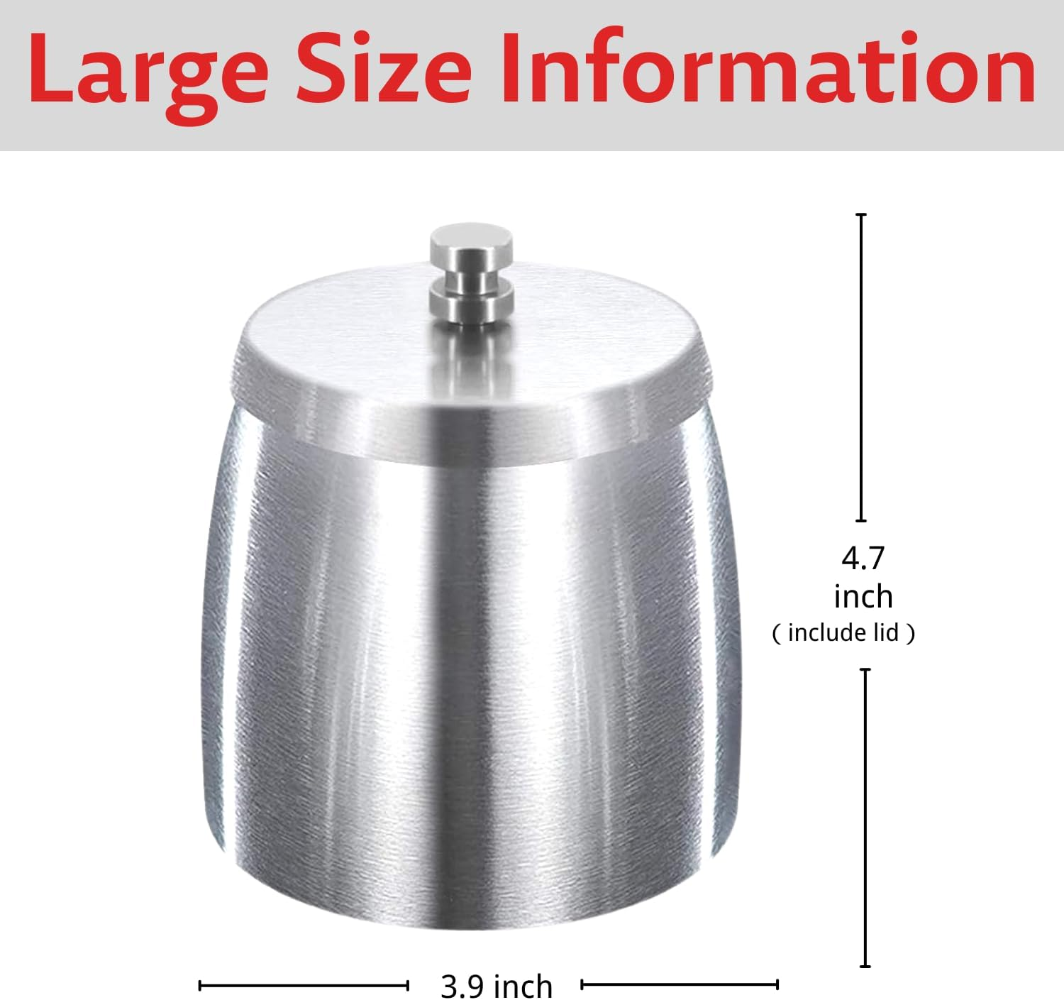 Ash Tray, Large Outdoor Ashtray with Lid, Ashtray for outside Patio, Stainless Steel Windproof Smokeless Ash Tray for Balcony, Ashtrays for Smokers, Cigar, Home Office Decoration image number 4