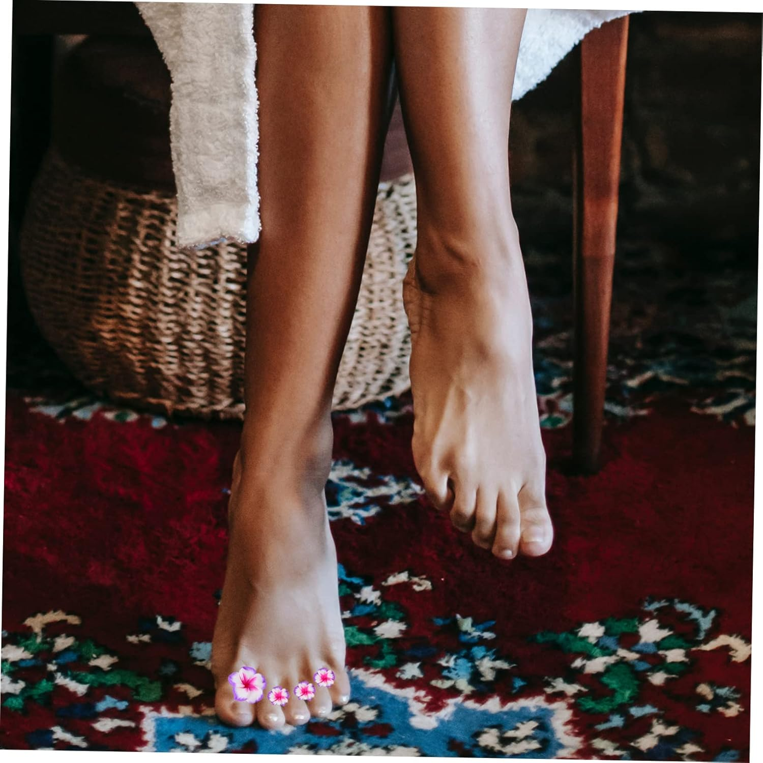 Minkissy Nail Polish Separator Toe Spacer 32Pcs Silicone Toe Separators for Pedicure Art image number 5