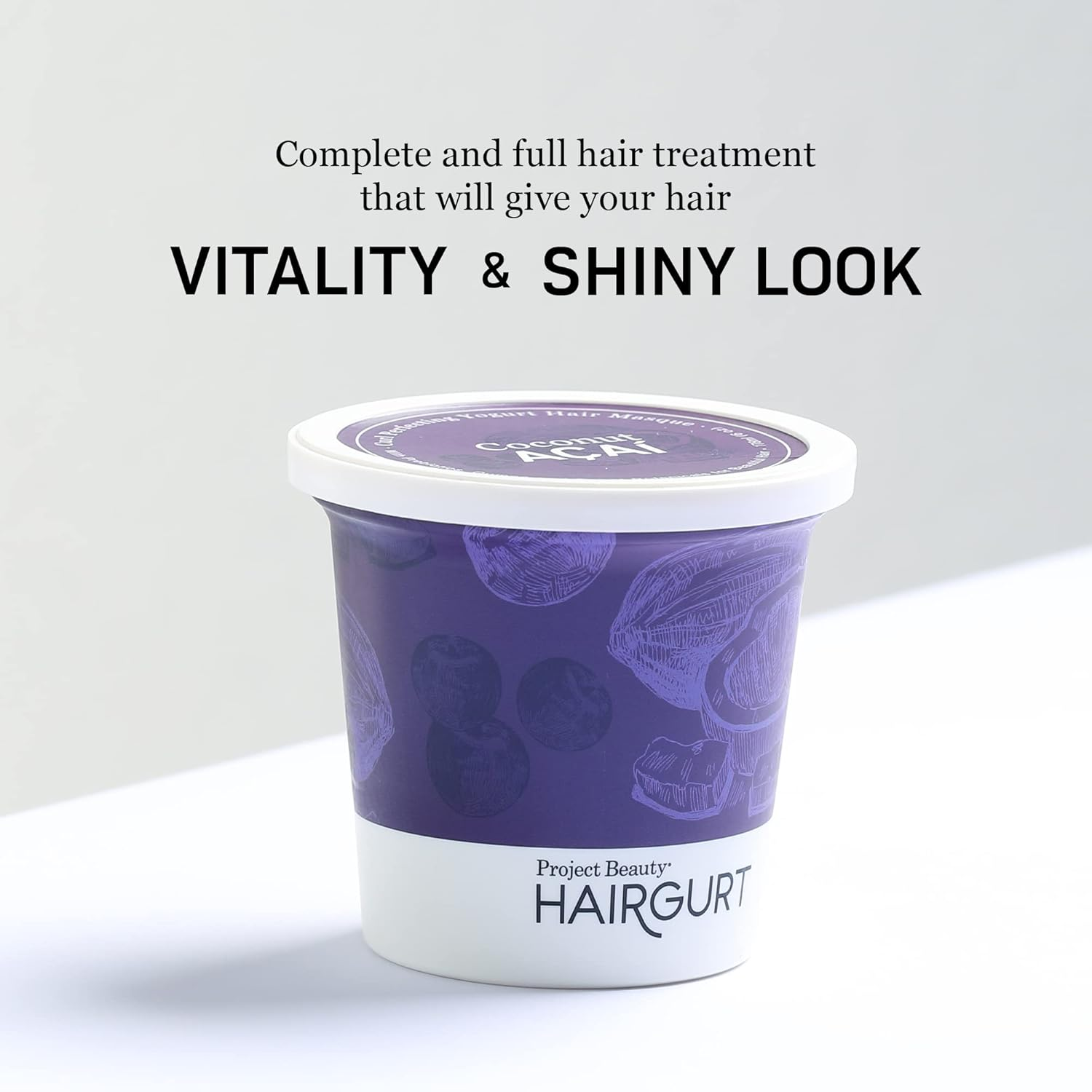 Hairgurt - Curl Perfecting Yogurt Hair Masque Coconut Acai - 6 Fl. Oz. image number 1